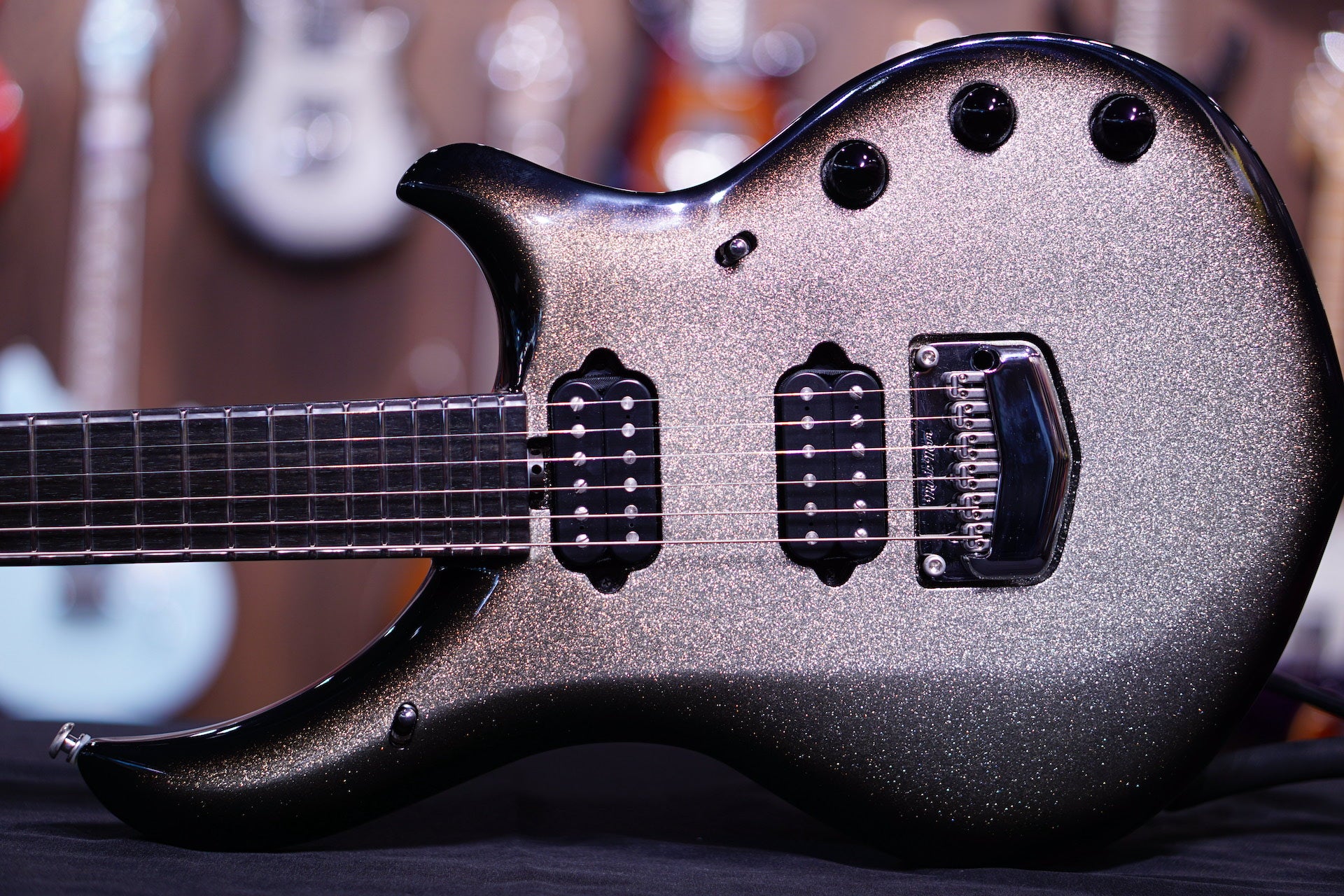 Music Man John Petrucci Majesty Bfr - Charred Silver M08193 - HIENDGUITAR Musicman GUITAR