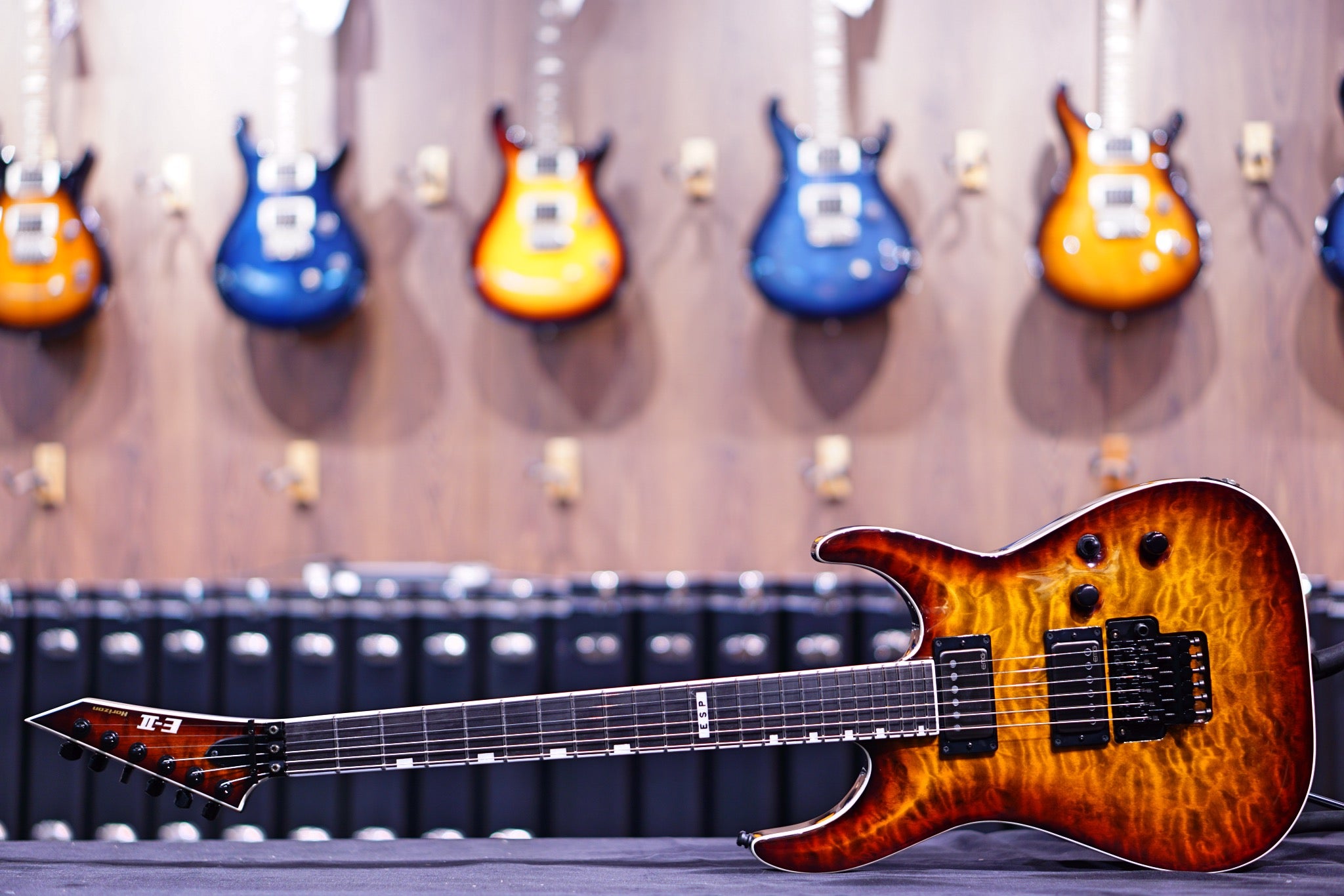 ESP E-II Horizon FR-II - Tigereye Sunburst ES6594213 - HIENDGUITAR E-II GUITAR