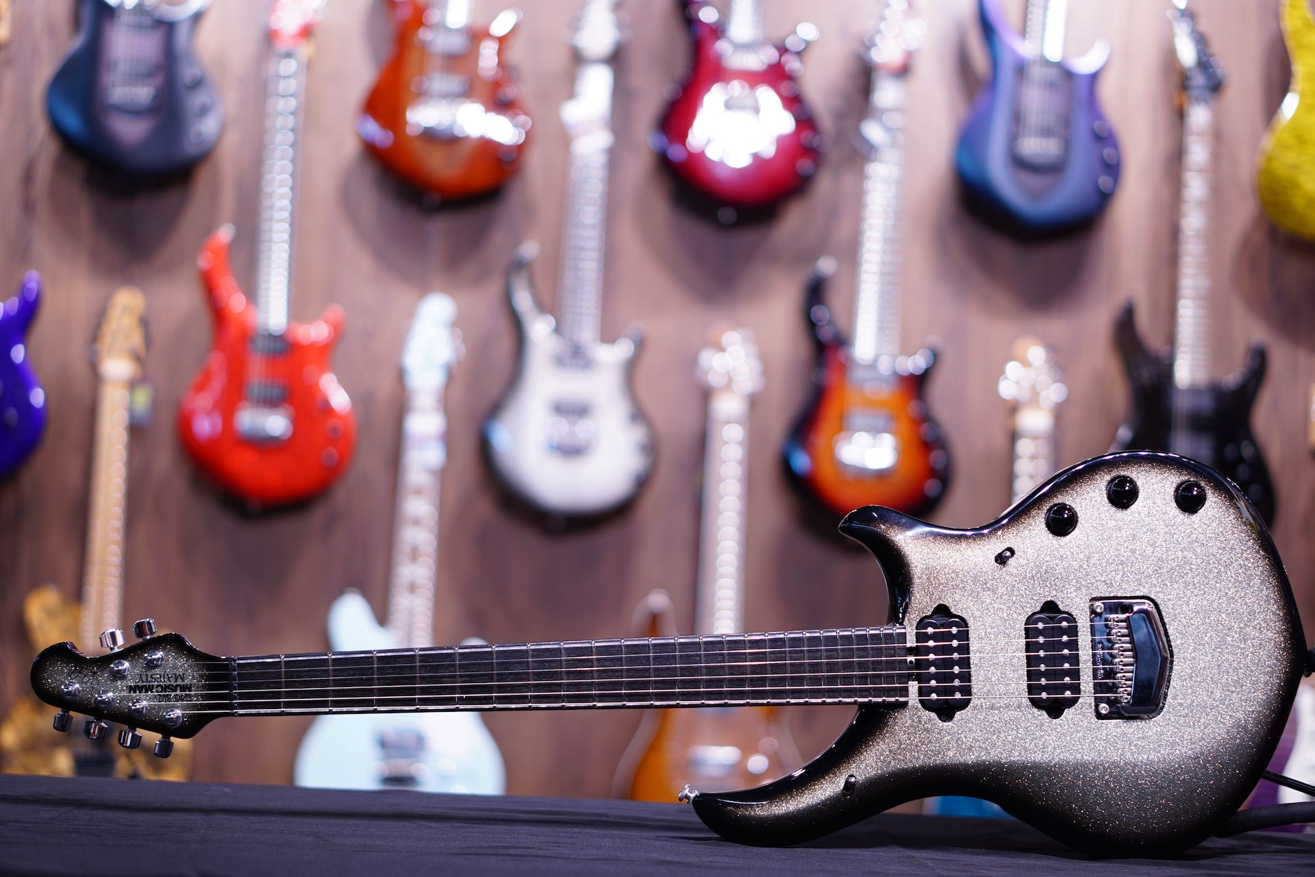 Music Man John Petrucci Majesty Bfr - Charred Silver M08193 - HIENDGUITAR Musicman GUITAR