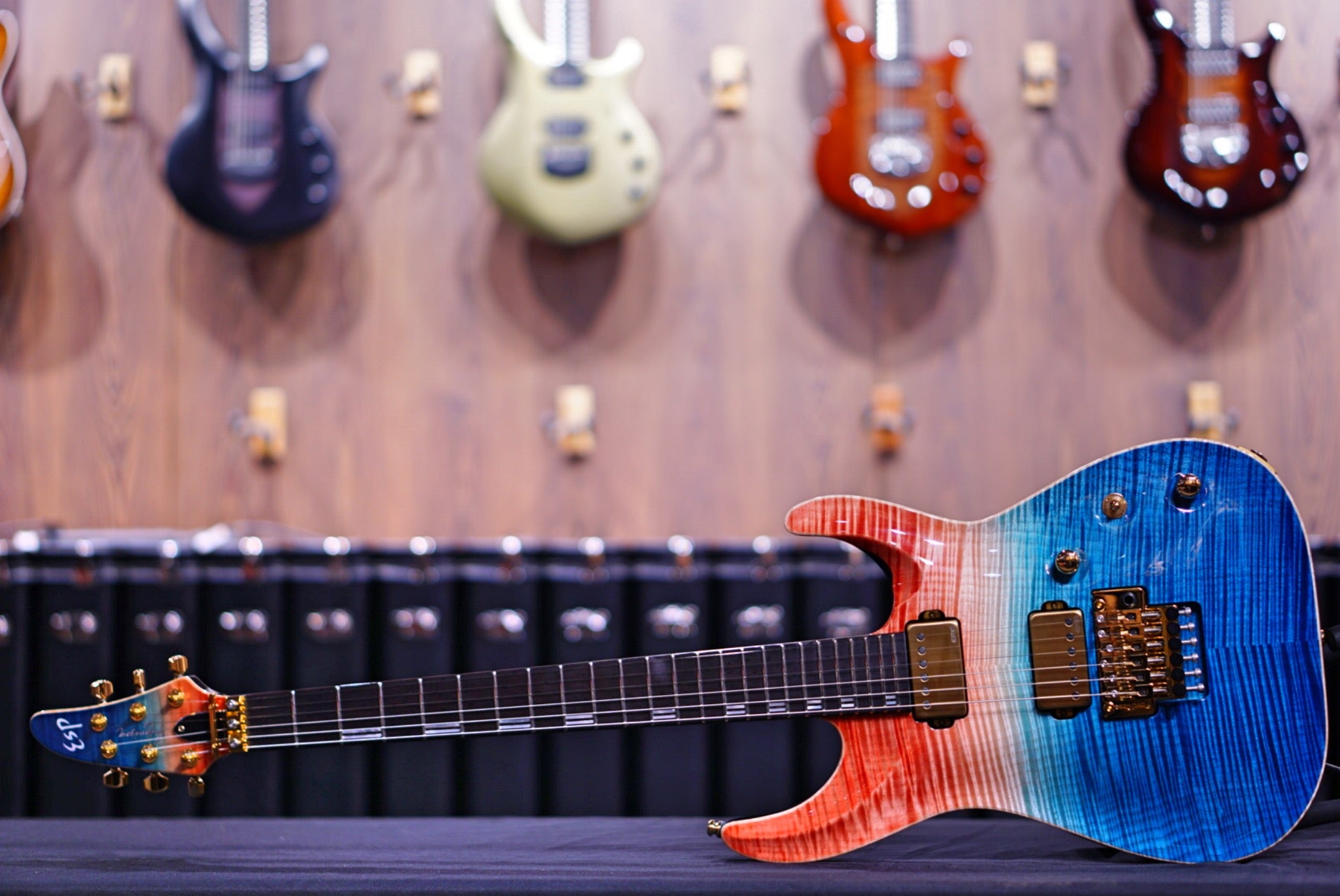 ESP Horizon FR CTM red blue Gradation E4231212 - HIENDGUITAR ESP GUITAR