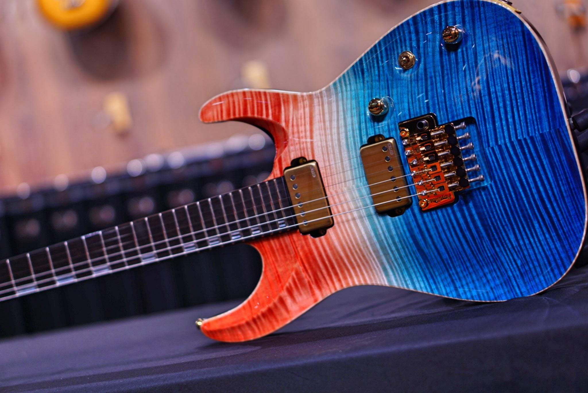 ESP Horizon FR CTM red blue Gradation E4231212 - HIENDGUITAR ESP GUITAR