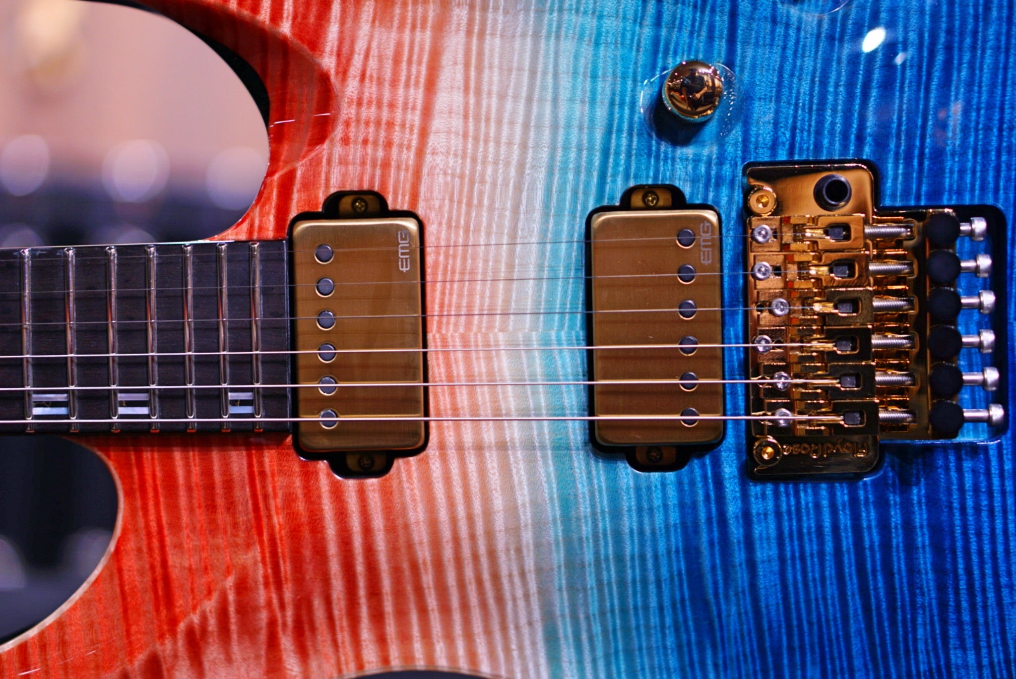 ESP Horizon FR CTM red blue Gradation E4231212 - HIENDGUITAR ESP GUITAR