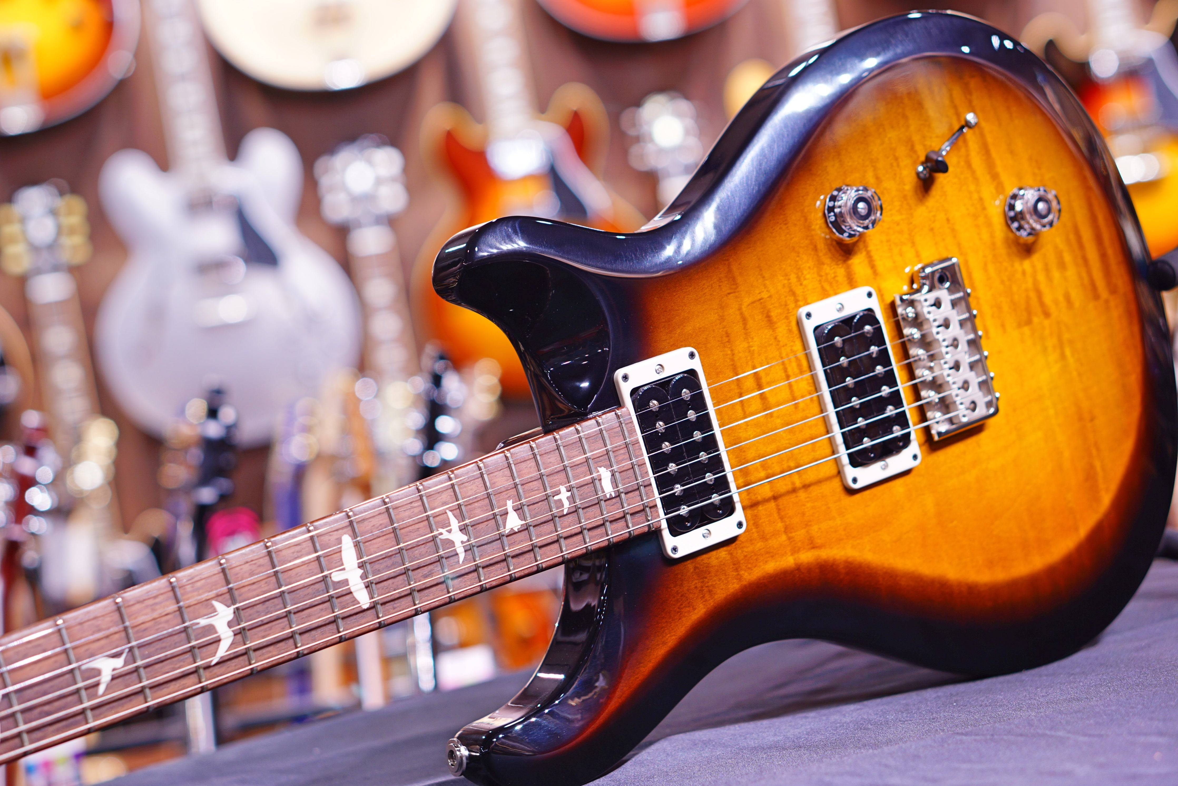 PRS S2 Custom 22 Amber Smokeburst S2037579 - HIENDGUITAR PRS GUITAR