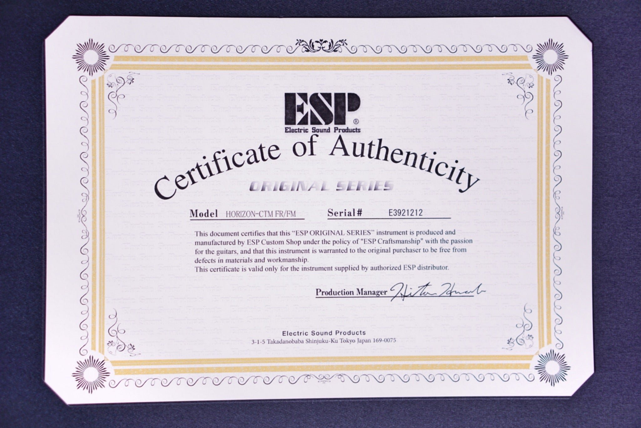 ESP Horizon FR CTM pink brown Gradation E3921212 - HIENDGUITAR ESP GUITAR