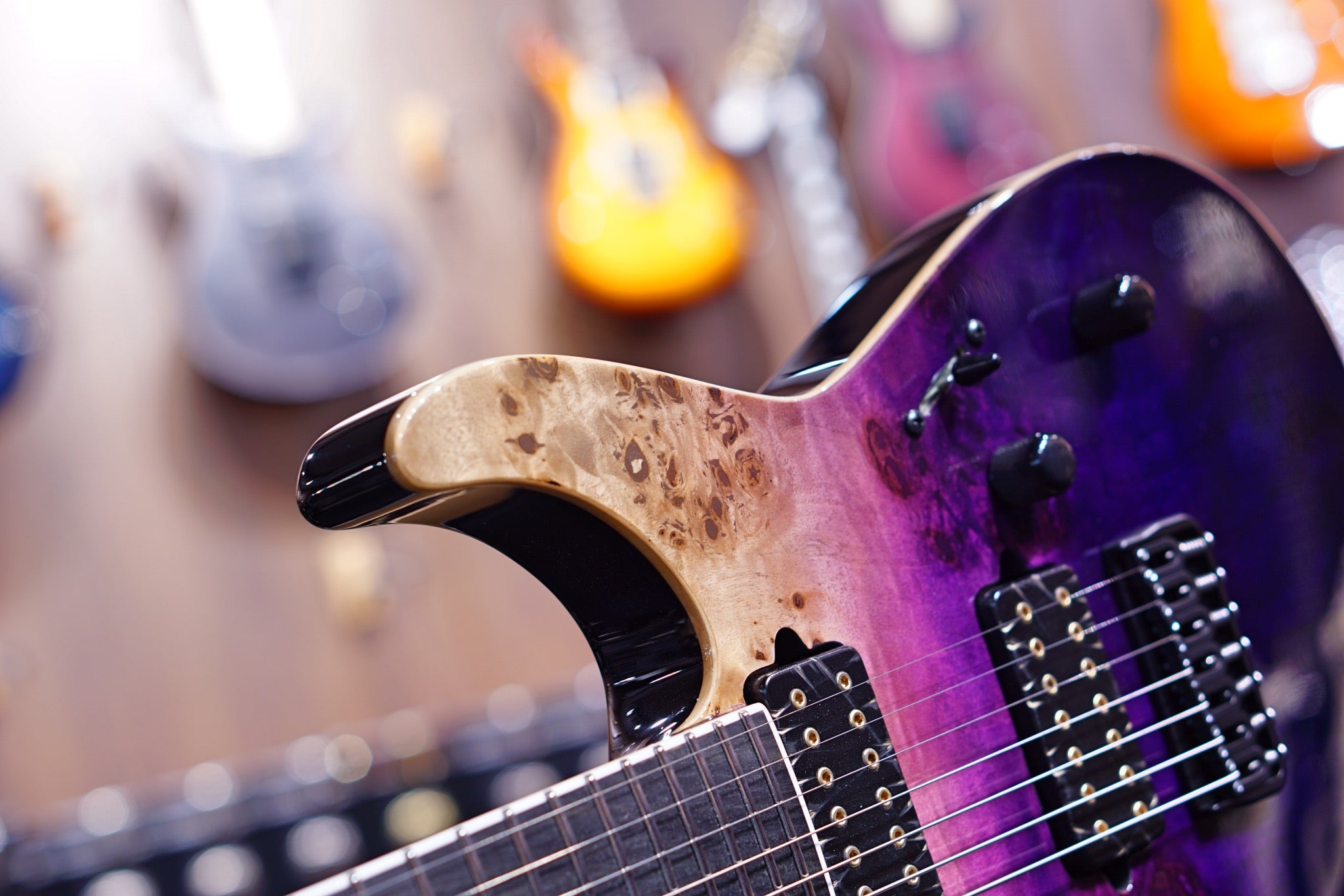 ESP E-II M-II 7 NT PURPLE NATURAL FADE ES8421223 - HIENDGUITAR E-II GUITAR