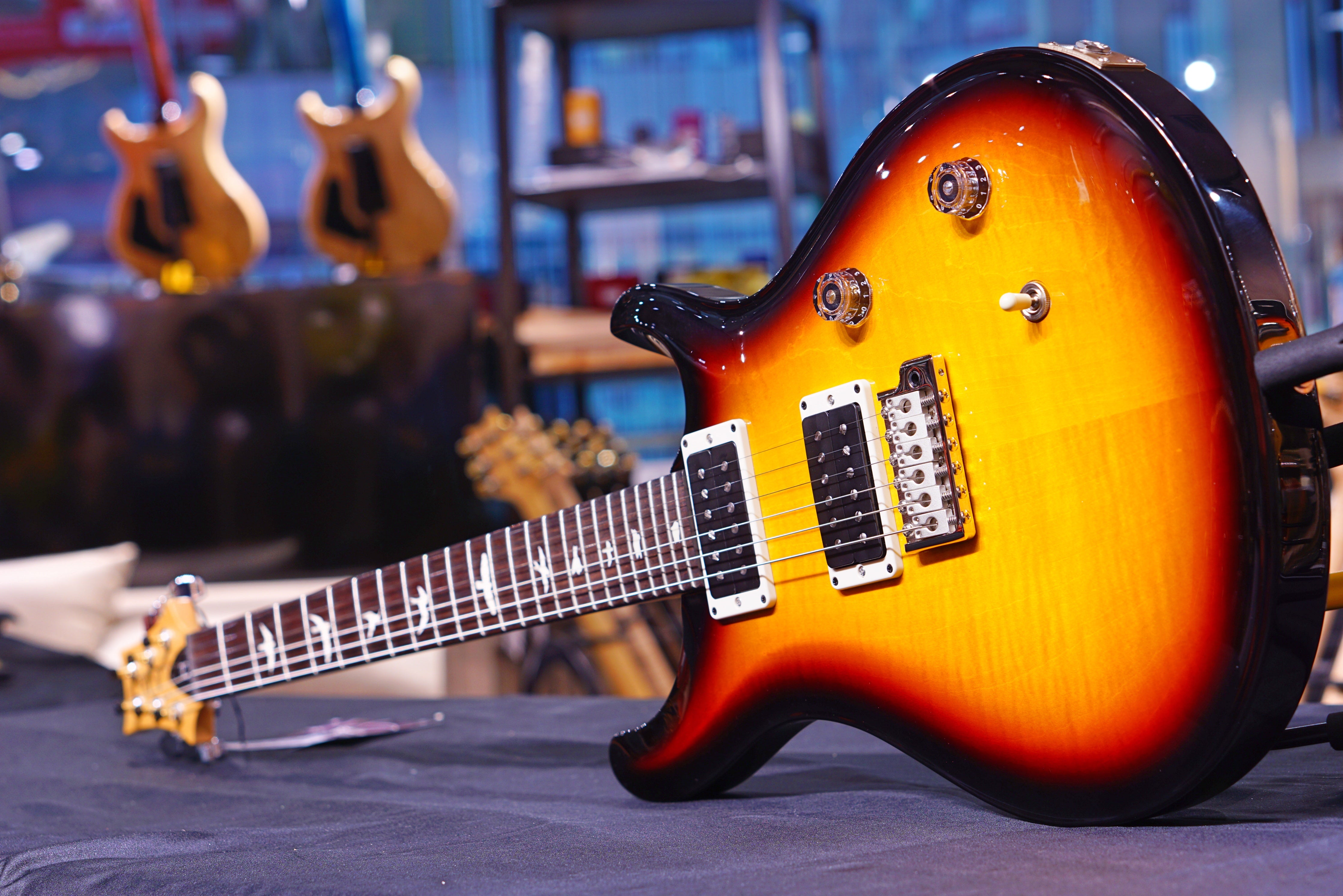 PRS CE24 Tri Color wrap Burst 190276060 - HIENDGUITAR PRS GUITAR