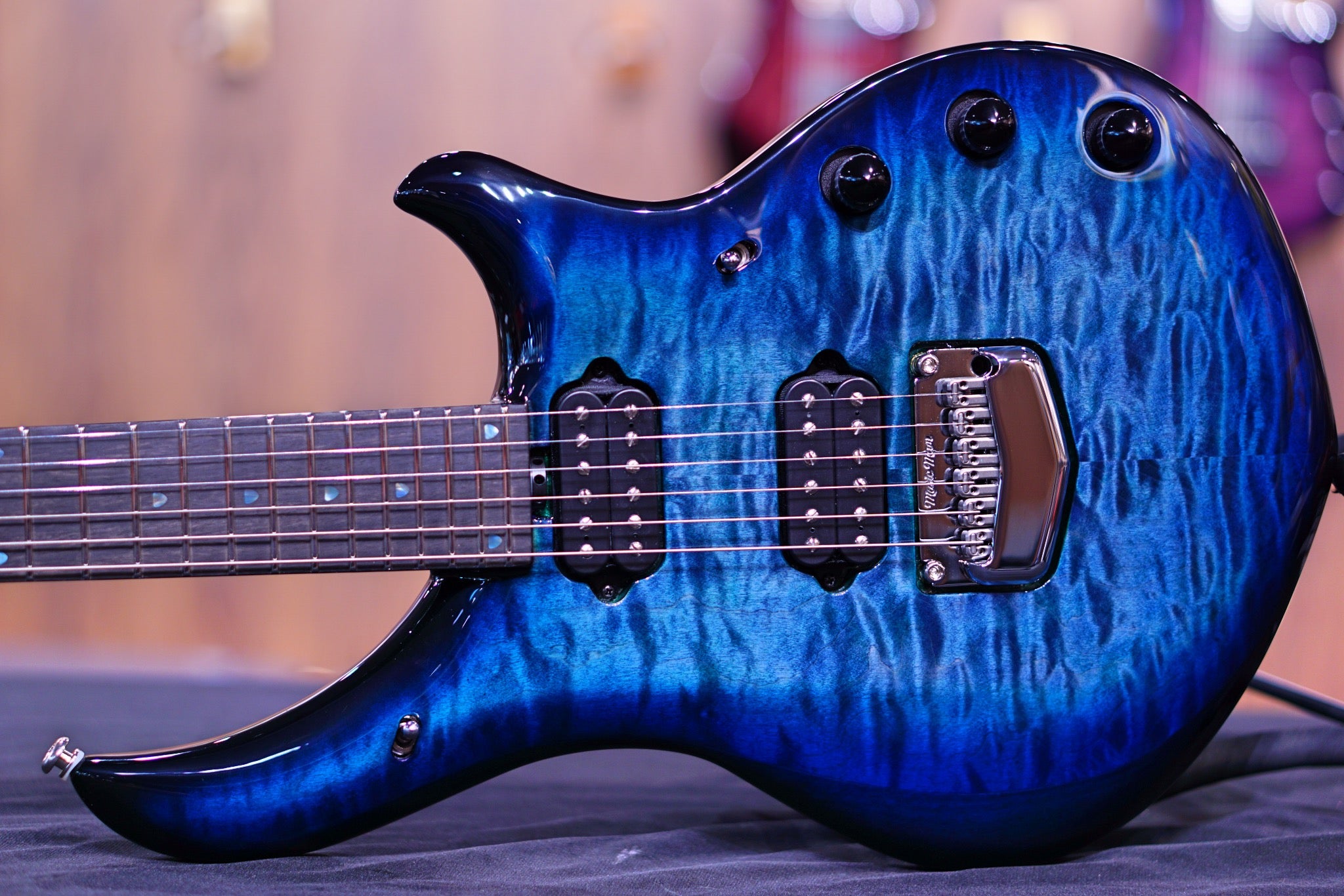 Ernie Ball Music Man John Petrucci Majesty Electric Guitar - Hydrospace with Ebony Fingerboard M014770 - HIENDGUITAR Musicman GUITAR