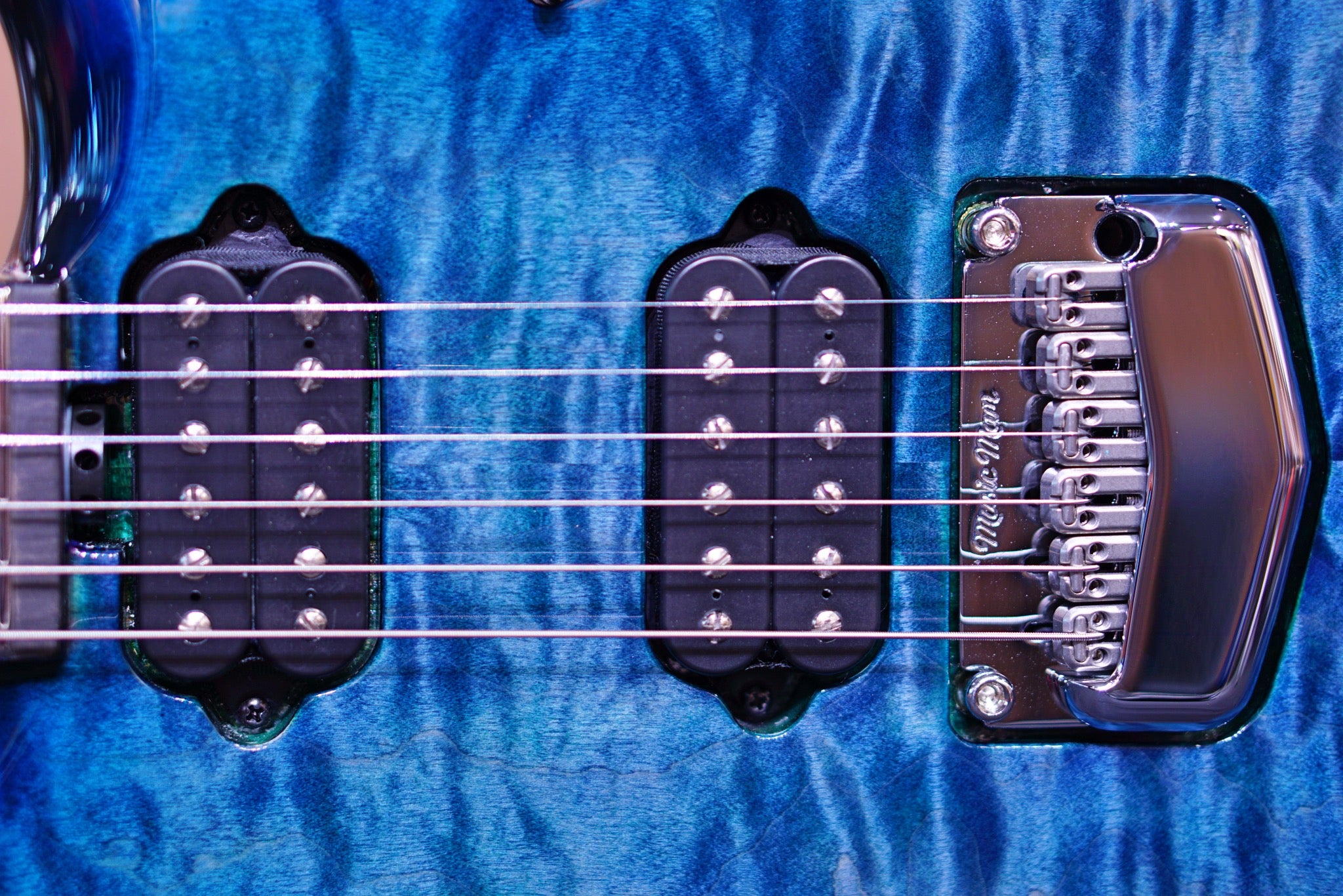 Ernie Ball Music Man John Petrucci Majesty Electric Guitar - Hydrospace with Ebony Fingerboard M014770 - HIENDGUITAR Musicman GUITAR