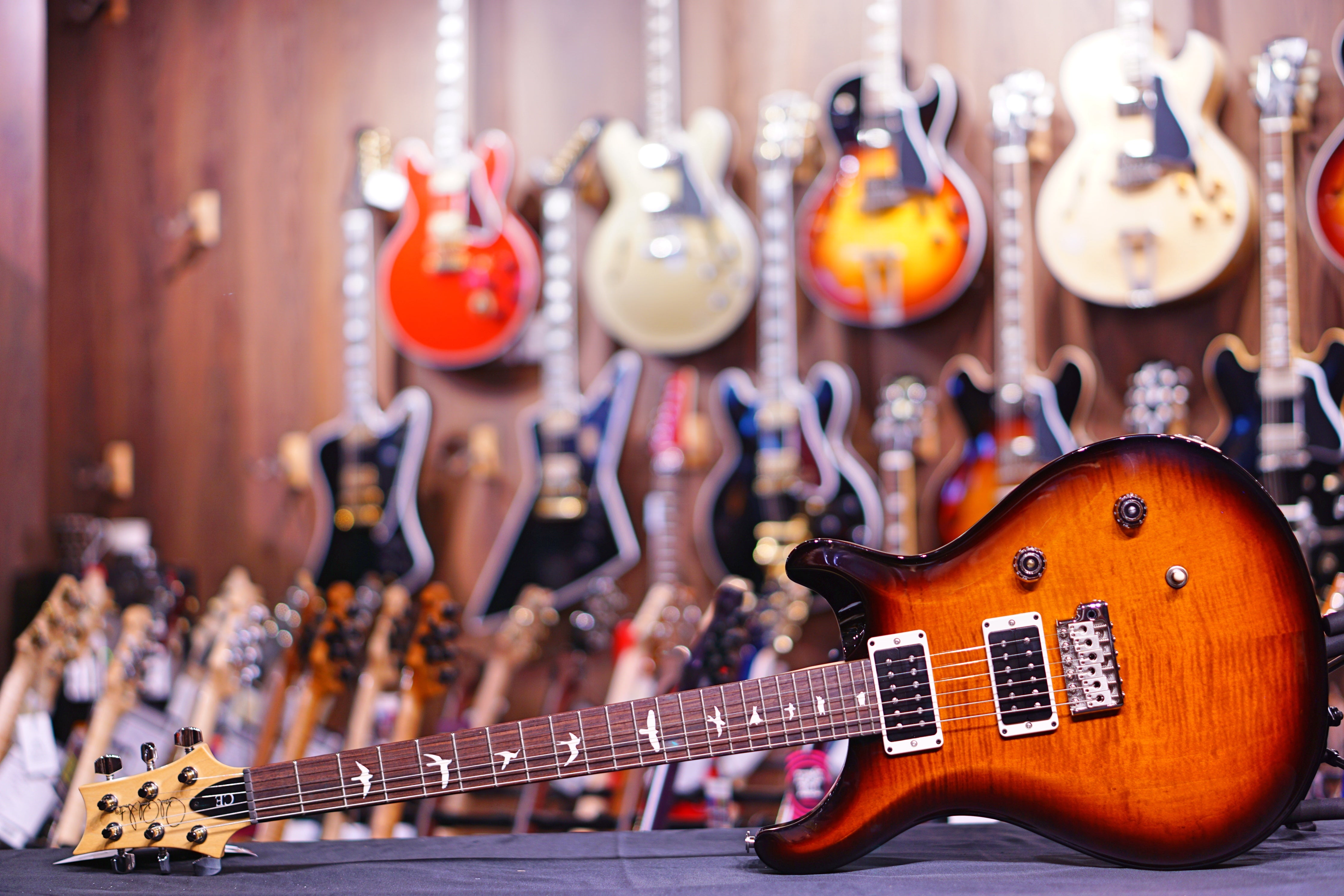 PRS CE24 Amber Smoke Wrap Burst 190278431 - HIENDGUITAR PRS GUITAR