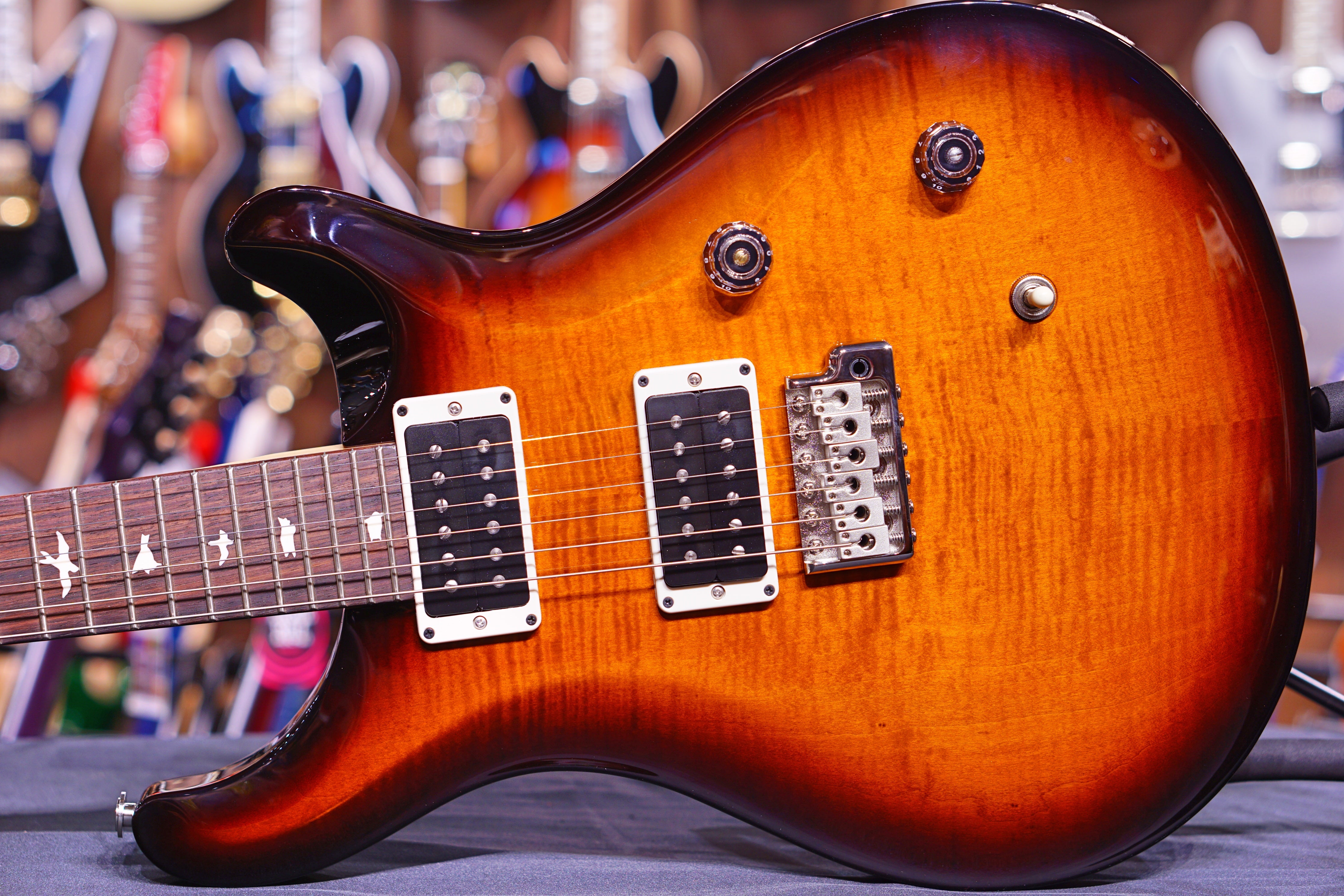 PRS CE24 Amber Smoke Wrap Burst 190278431 - HIENDGUITAR PRS GUITAR