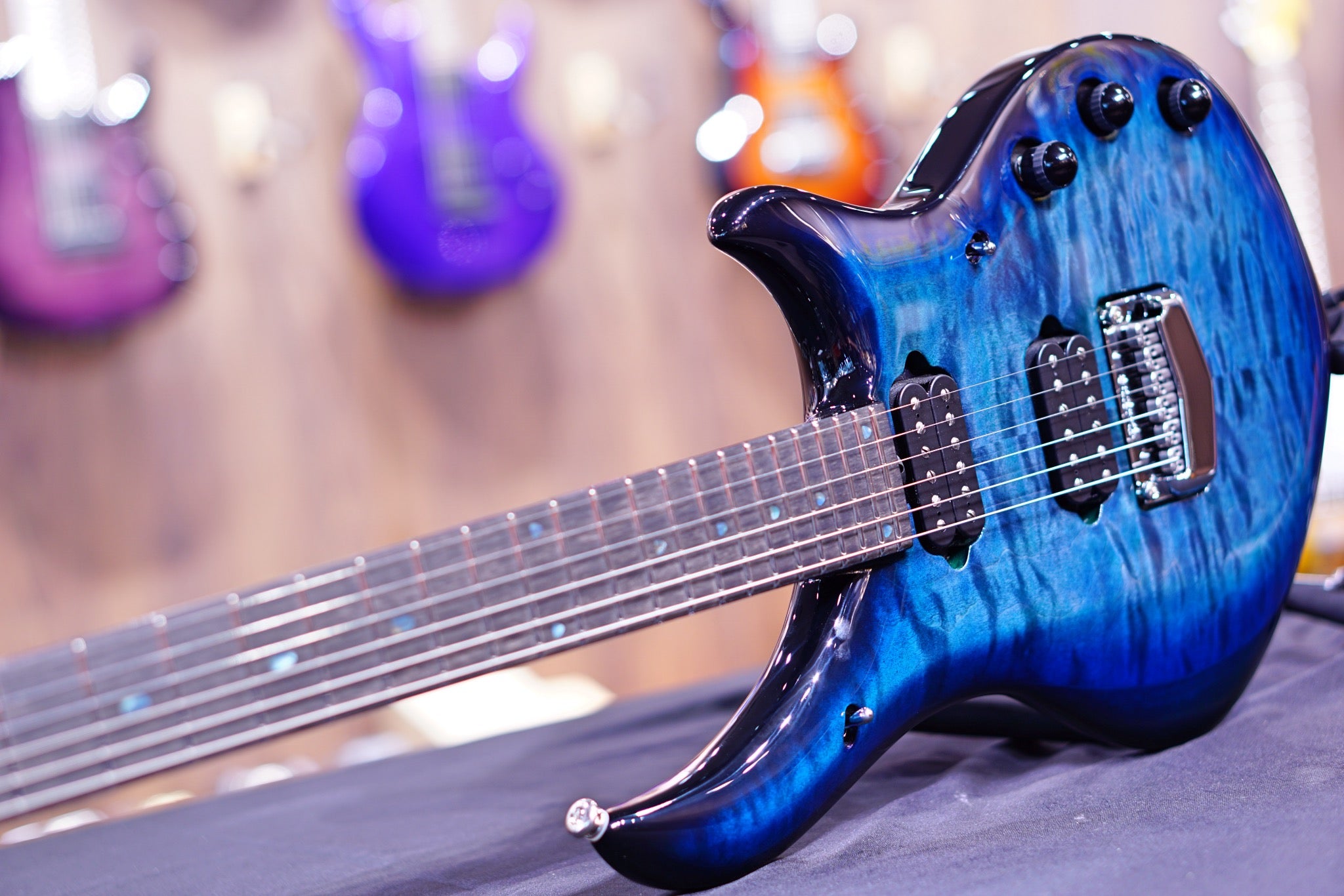 Ernie Ball Music Man John Petrucci Majesty Electric Guitar - Hydrospace with Ebony Fingerboard M014770 - HIENDGUITAR Musicman GUITAR