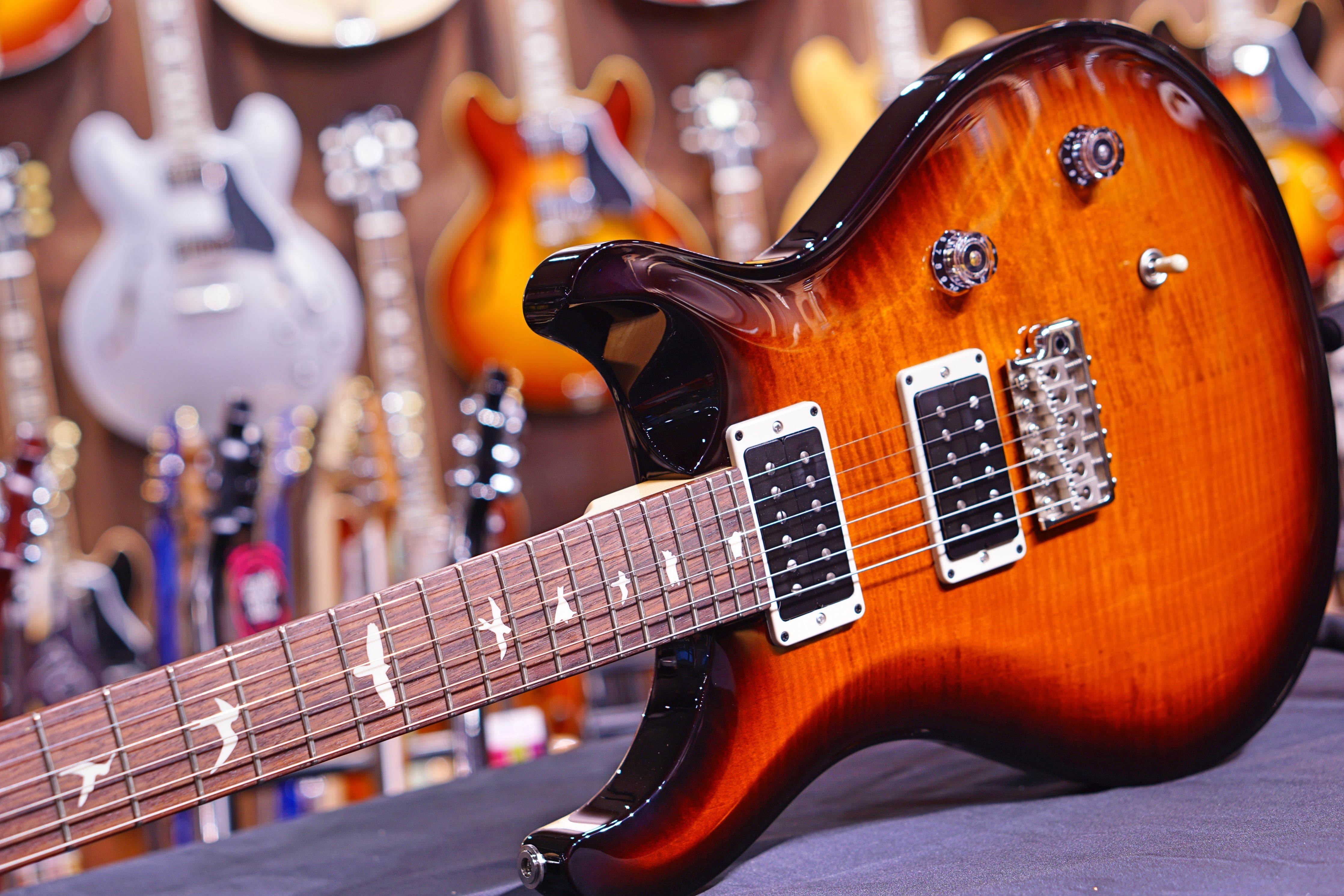 PRS CE24 Amber Smoke Wrap Burst 190278431 - HIENDGUITAR PRS GUITAR