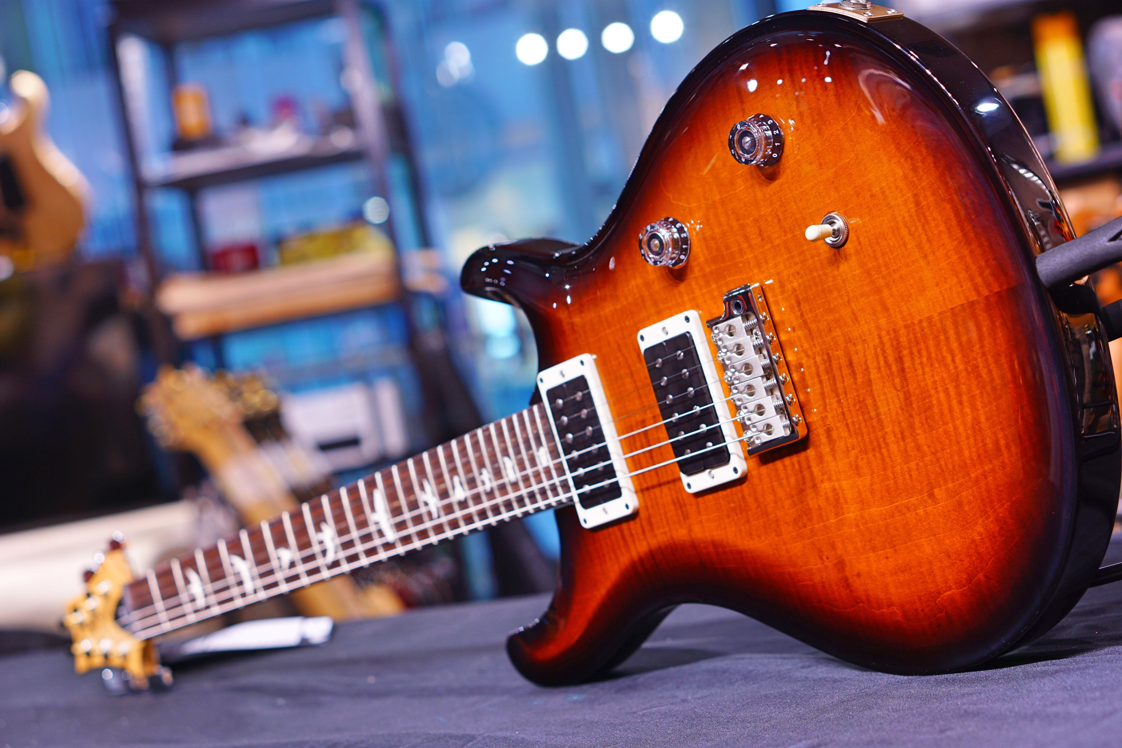 PRS CE24 Amber Smoke Wrap Burst 190278431 - HIENDGUITAR PRS GUITAR