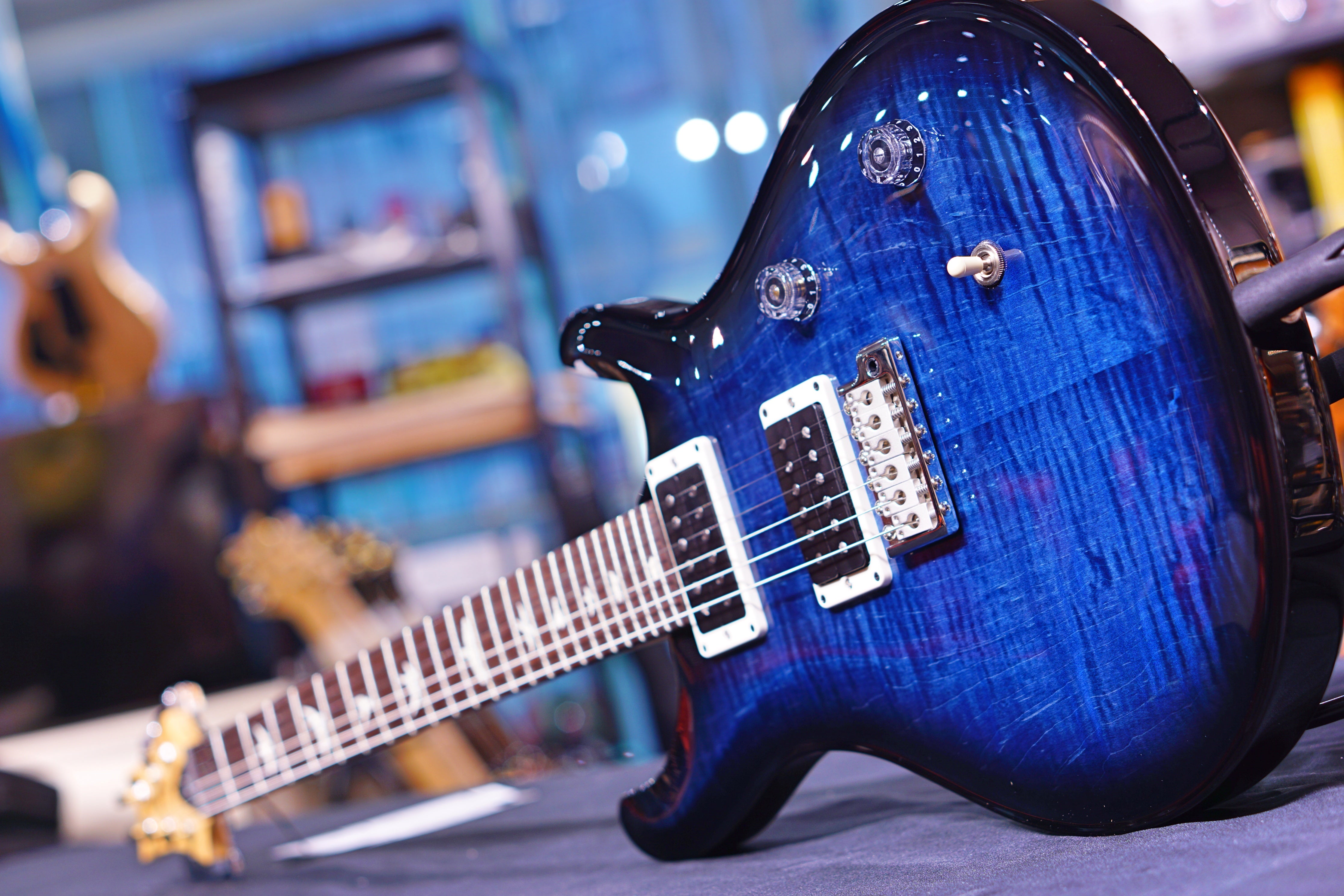 PRS CE24 Whale Blue Smokeburst 190279847 - HIENDGUITAR PRS GUITAR