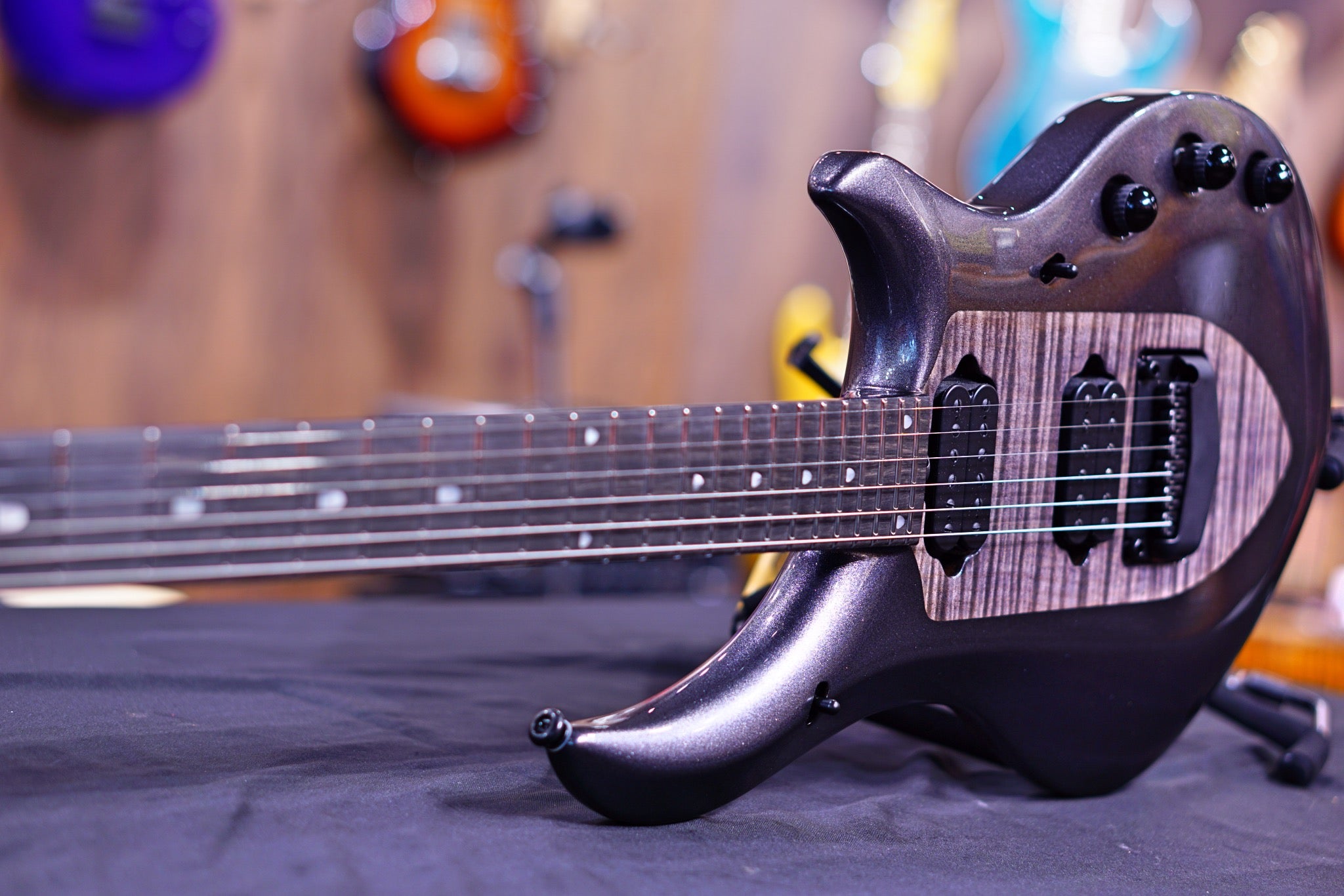 Ernie Ball Music Man Majesty John Petrucci Signature Electric Guitar - Smoked Pear M014778 - HIENDGUITAR Musicman GUITAR