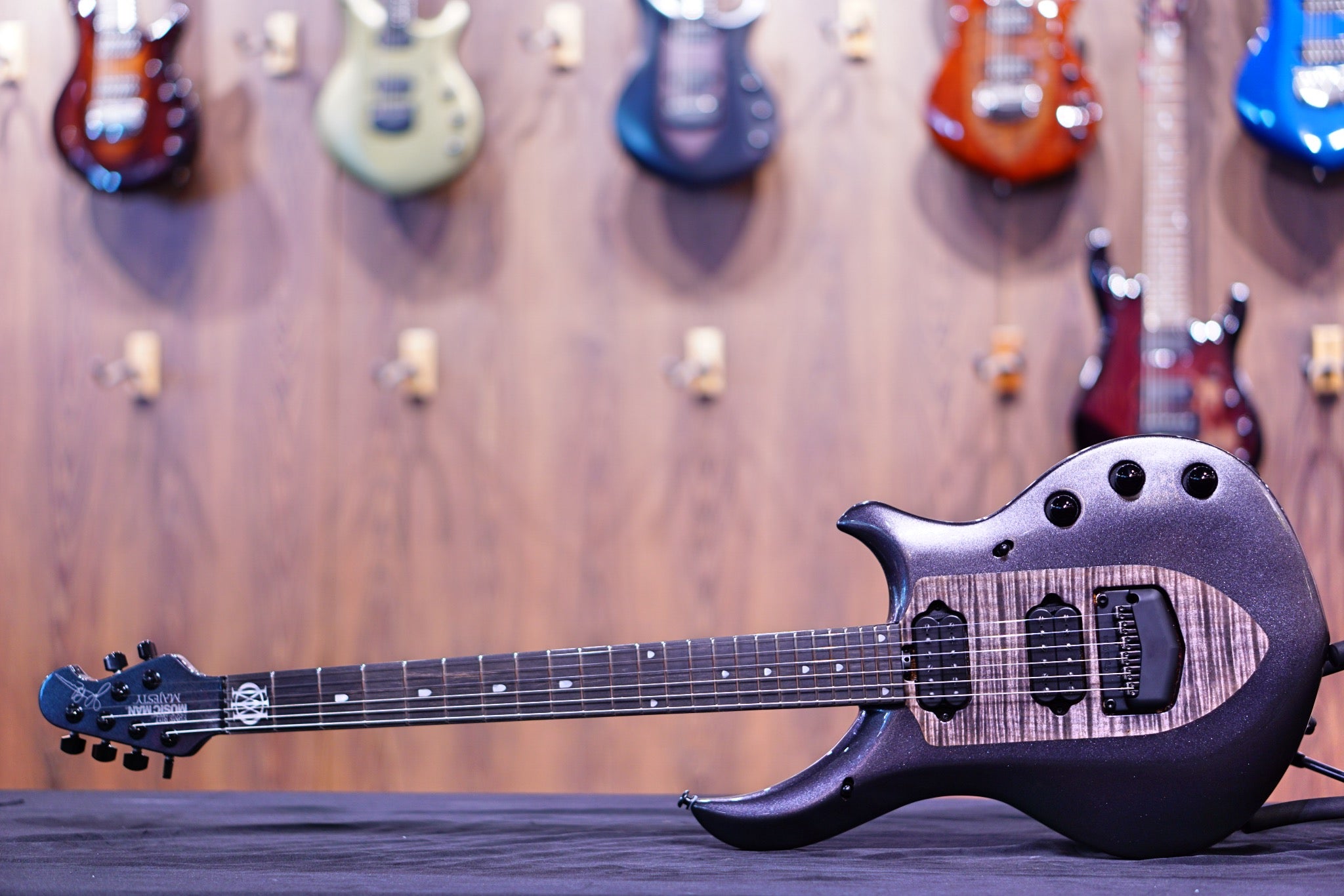 Ernie Ball Music Man Majesty John Petrucci Signature Electric Guitar - Smoked Pear M014778 - HIENDGUITAR Musicman GUITAR