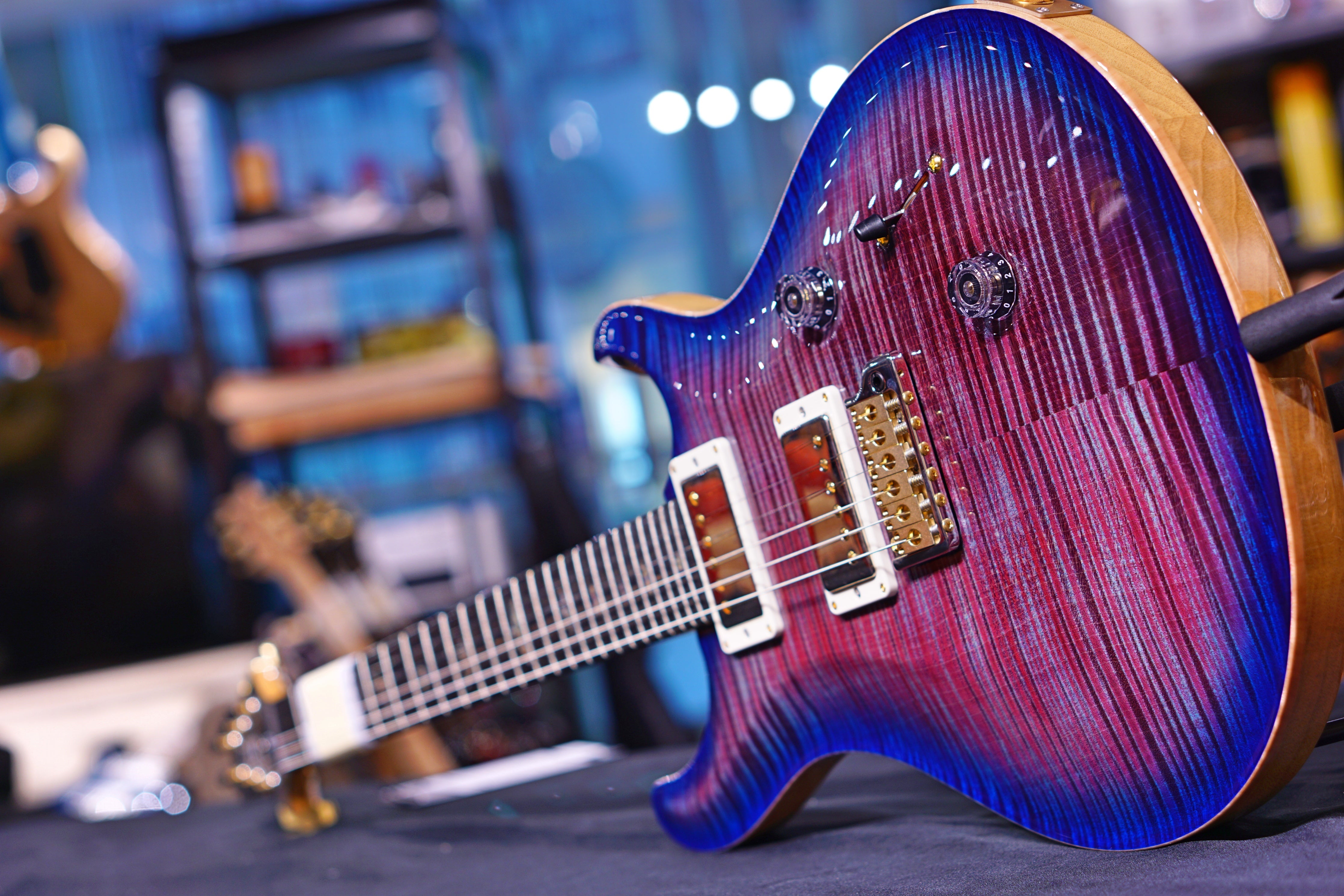 PRS Custom 24 hiend spec violet blue burst 10 top 190277476 *dent - HIENDGUITAR PRS GUITAR