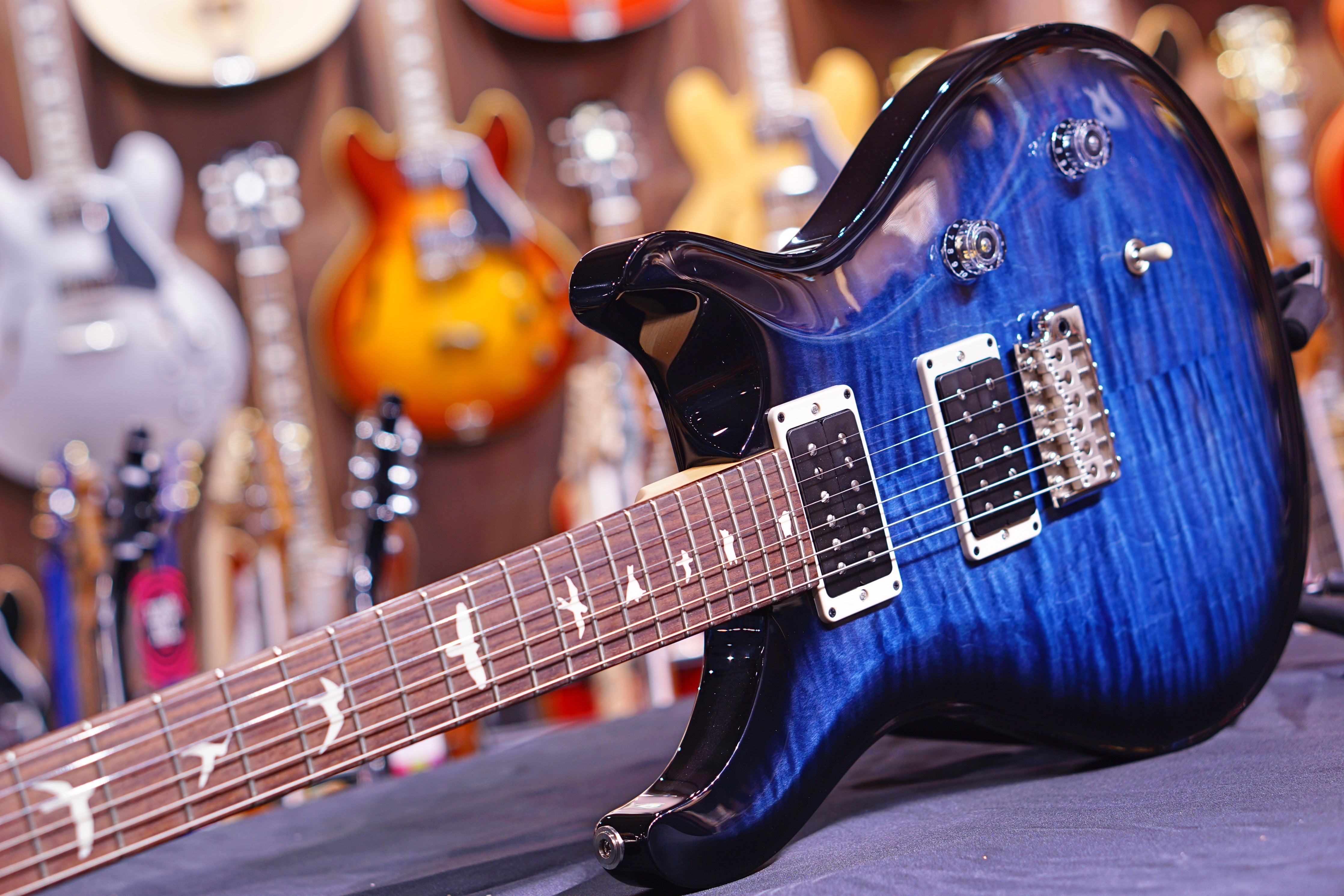 PRS CE24 Whale Blue Smokeburst 190279291 - HIENDGUITAR PRS GUITAR