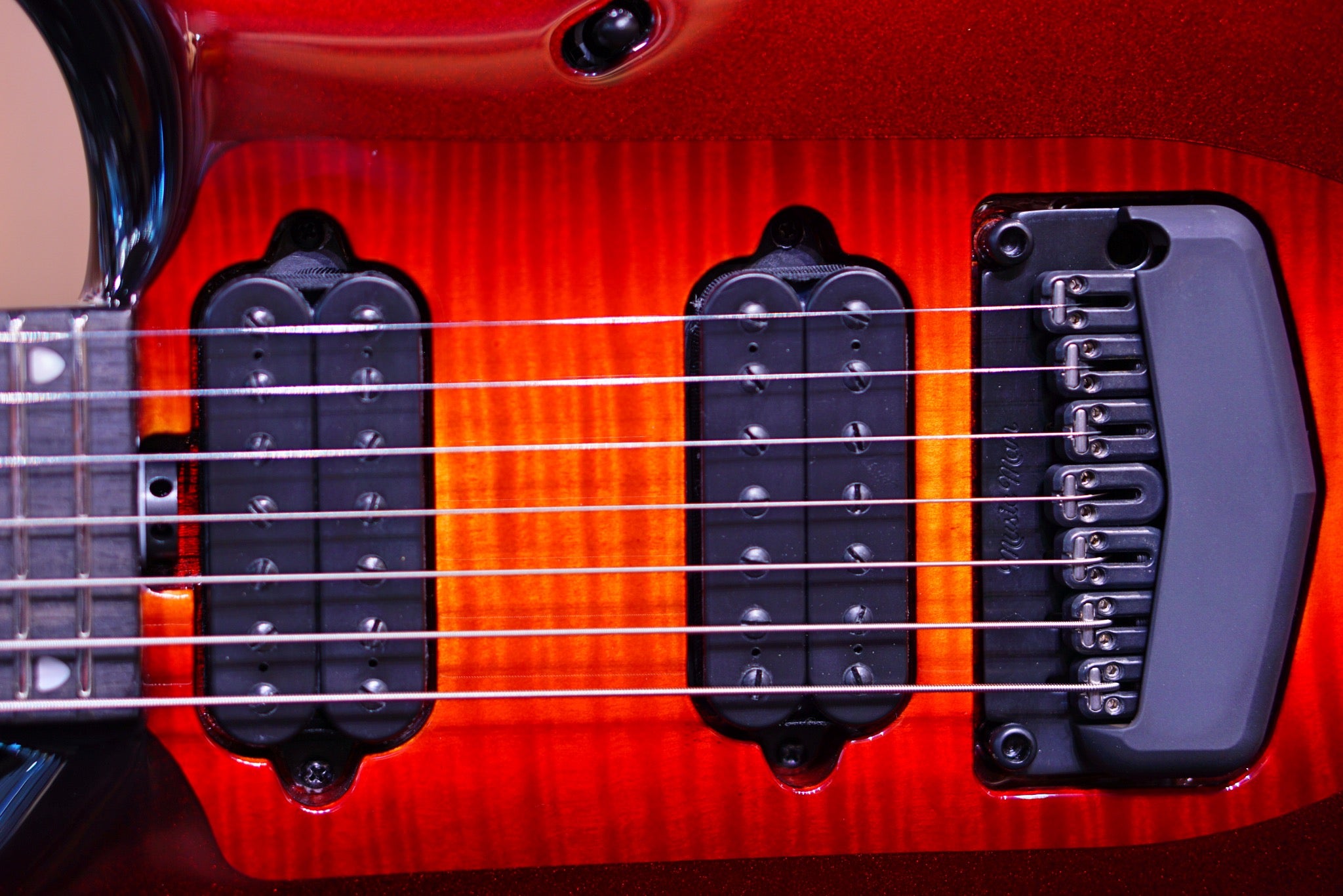 Ernie Ball Music Man John Petrucci Majesty 7 Lava Flow M012952 - HIENDGUITAR Musicman GUITAR