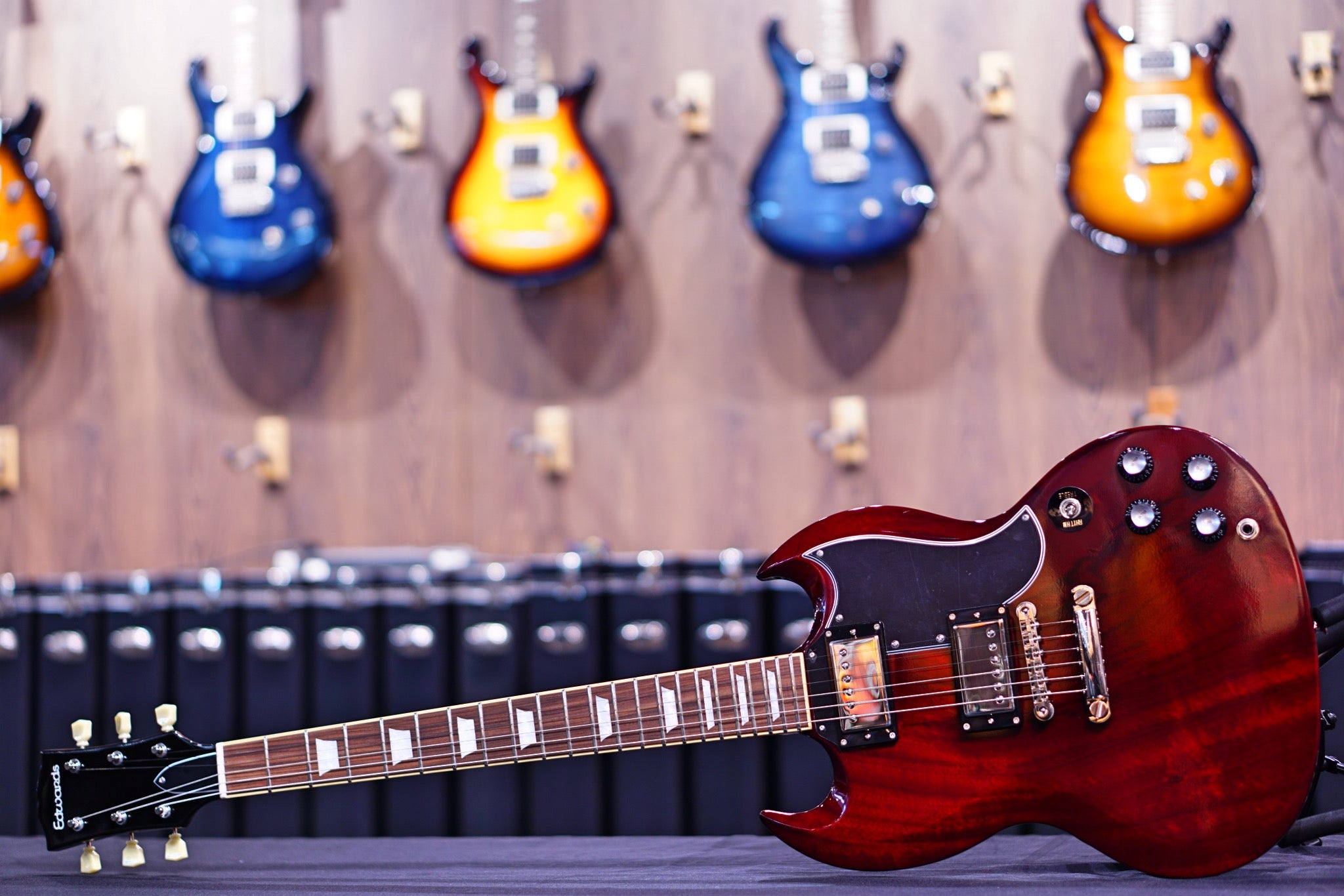 ESP Edwards E-SG-120LT2 cherry ED2201757P - HIENDGUITAR EDWARDS GUITAR