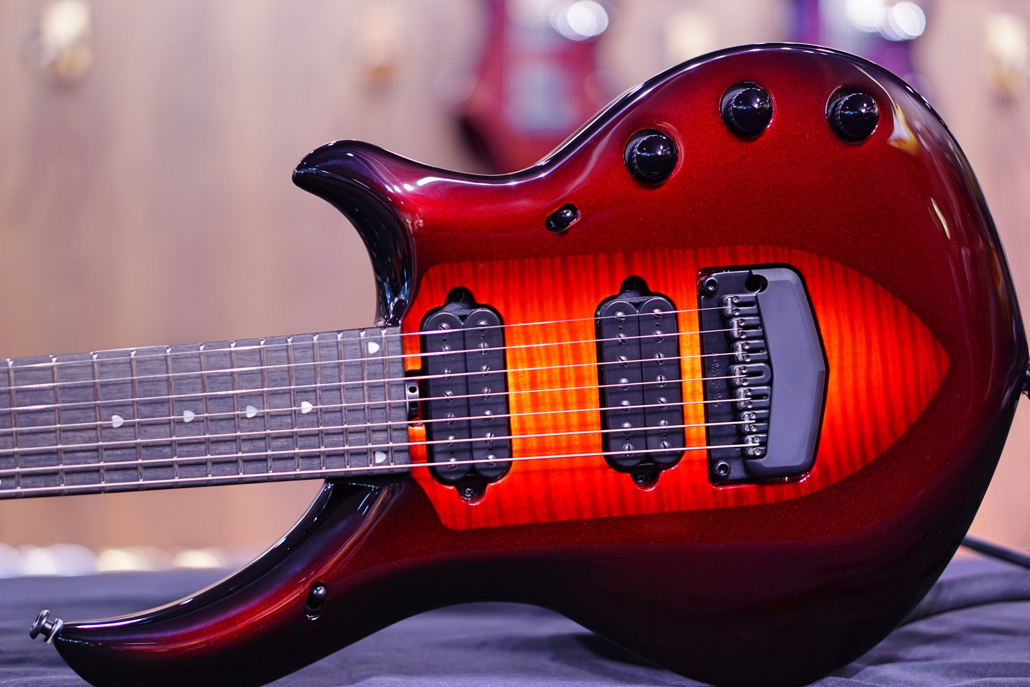 Ernie Ball Music Man John Petrucci Majesty 7 Lava Flow M012952 - HIENDGUITAR Musicman GUITAR