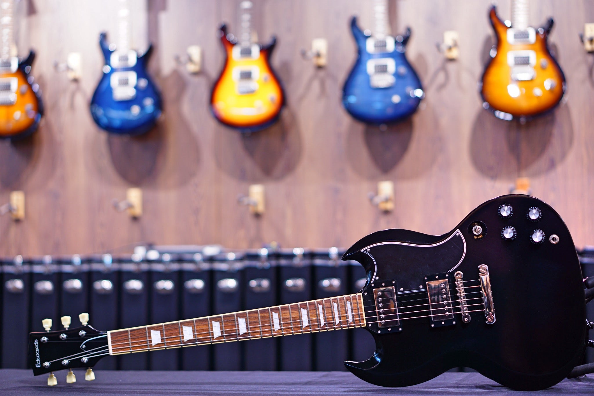 ESP Edwards E-SG-120LT2 black ED9840224 - HIENDGUITAR EDWARDS GUITAR