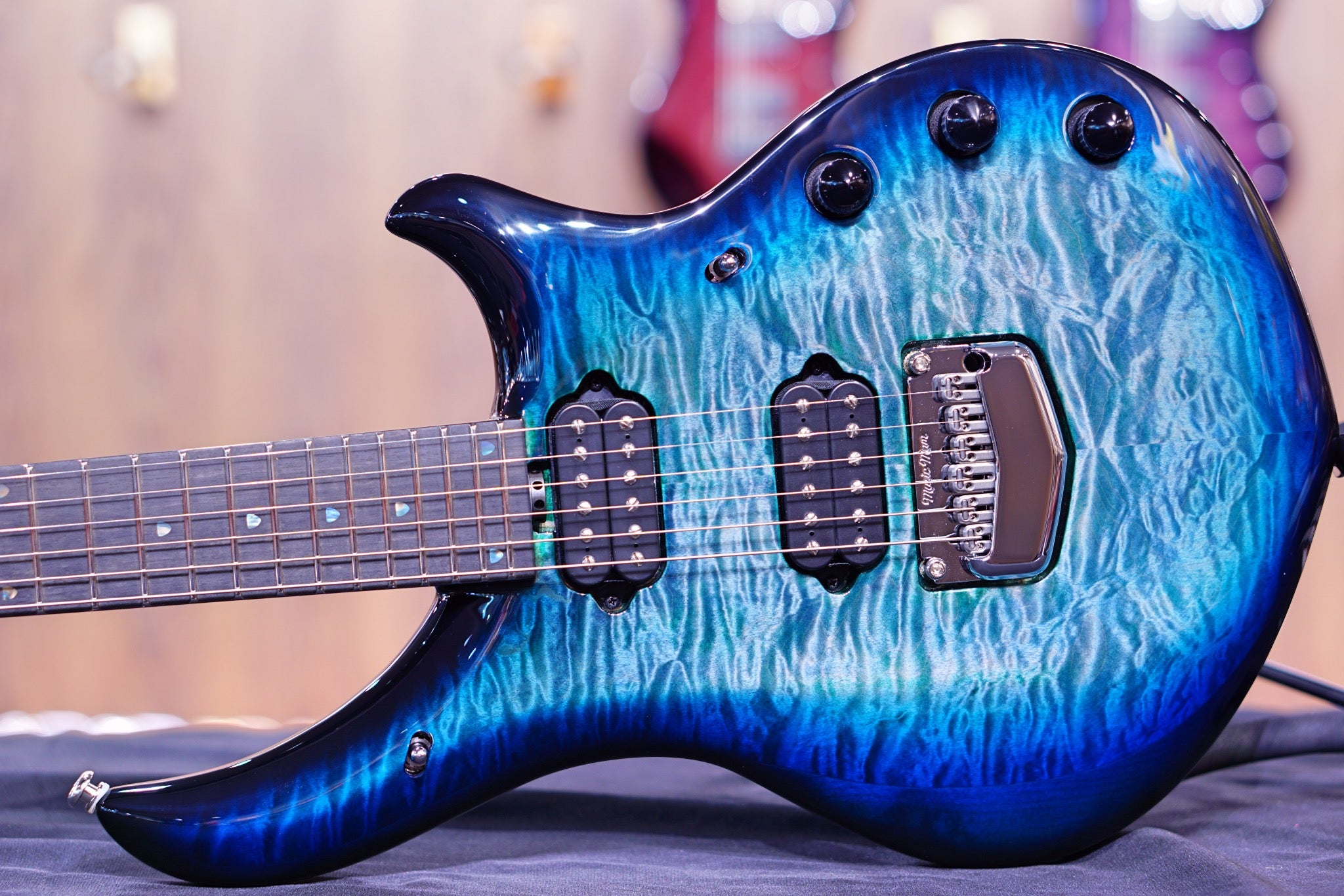 Ernie Ball Music Man John Petrucci Majesty Electric Guitar - Hydrospace with Ebony Fingerboard M014771 - HIENDGUITAR Musicman GUITAR