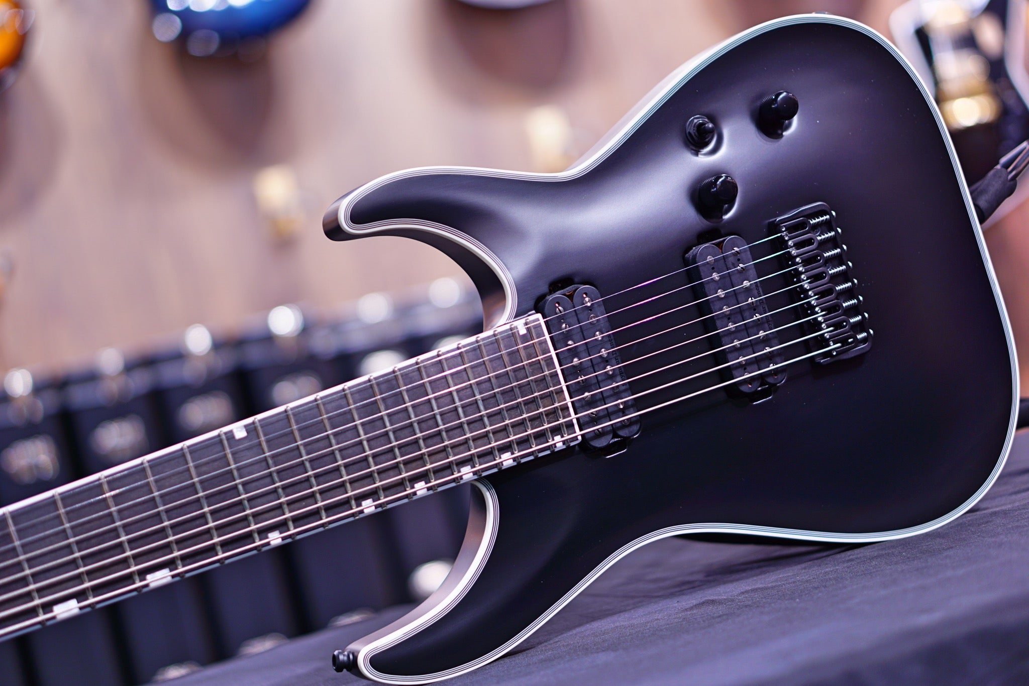 ESP Edwards E-HR8-FR black ED2210633 - HIENDGUITAR EDWARDS GUITAR