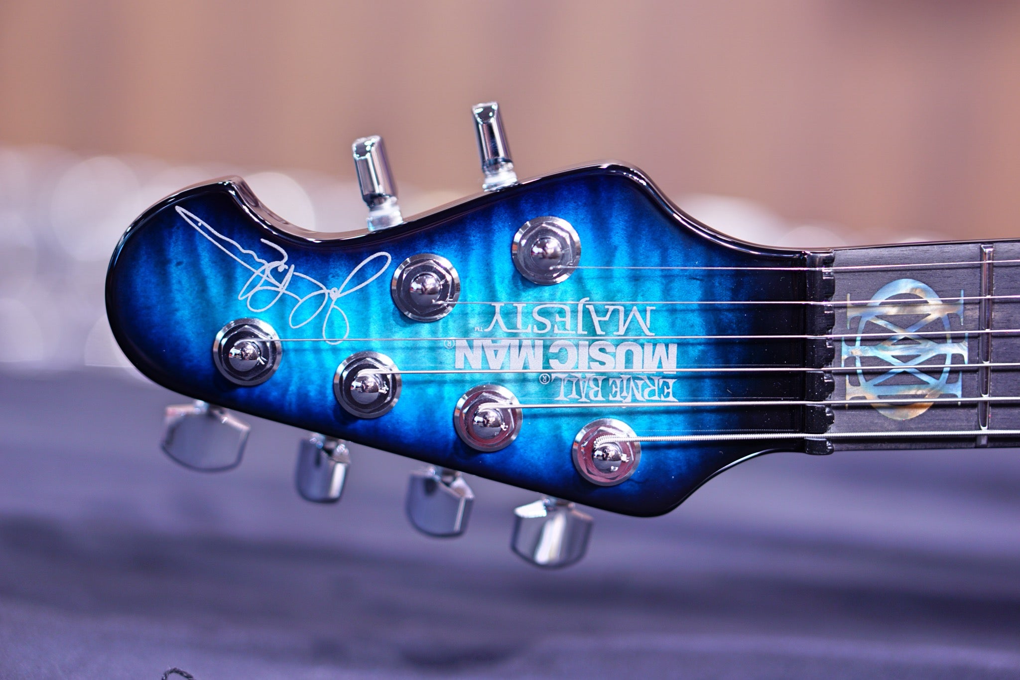 Ernie Ball Music Man John Petrucci Majesty Electric Guitar - Hydrospace with Ebony Fingerboard M014771 - HIENDGUITAR Musicman GUITAR