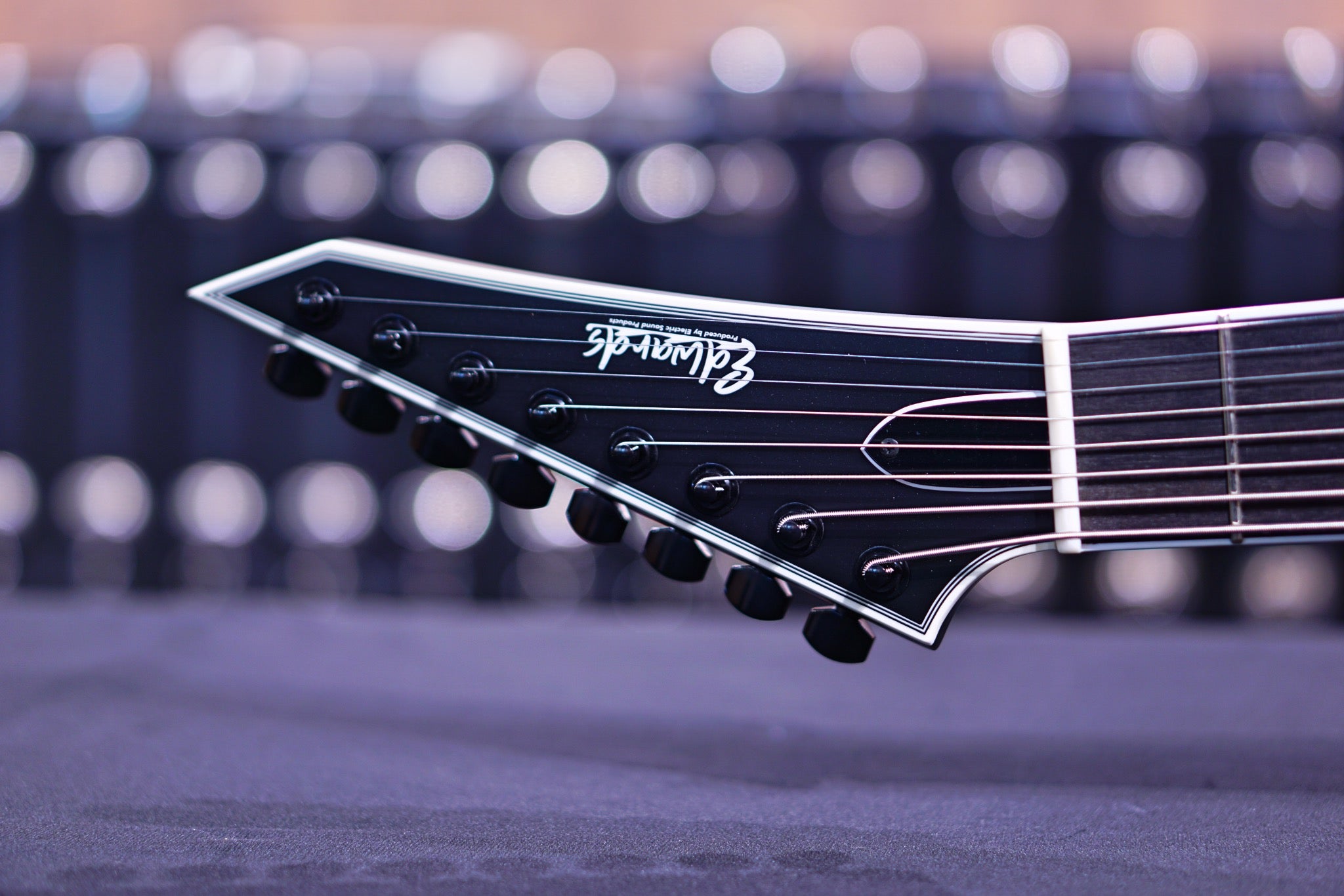 ESP Edwards E-HR8-FR black ED2210633 - HIENDGUITAR EDWARDS GUITAR