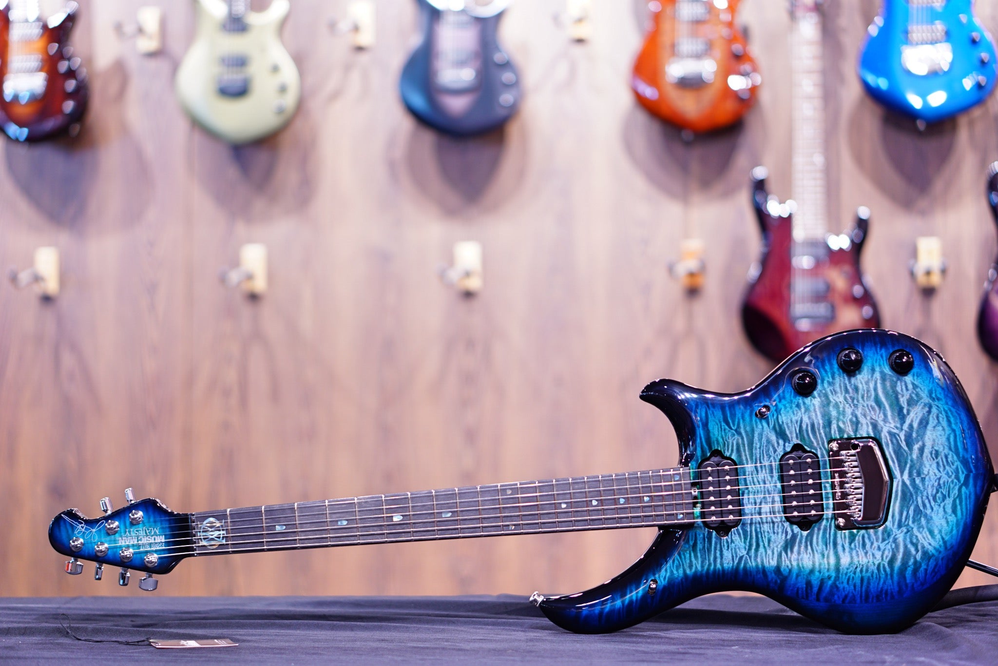 Ernie Ball Music Man John Petrucci Majesty Electric Guitar - Hydrospace with Ebony Fingerboard M014771 - HIENDGUITAR Musicman GUITAR