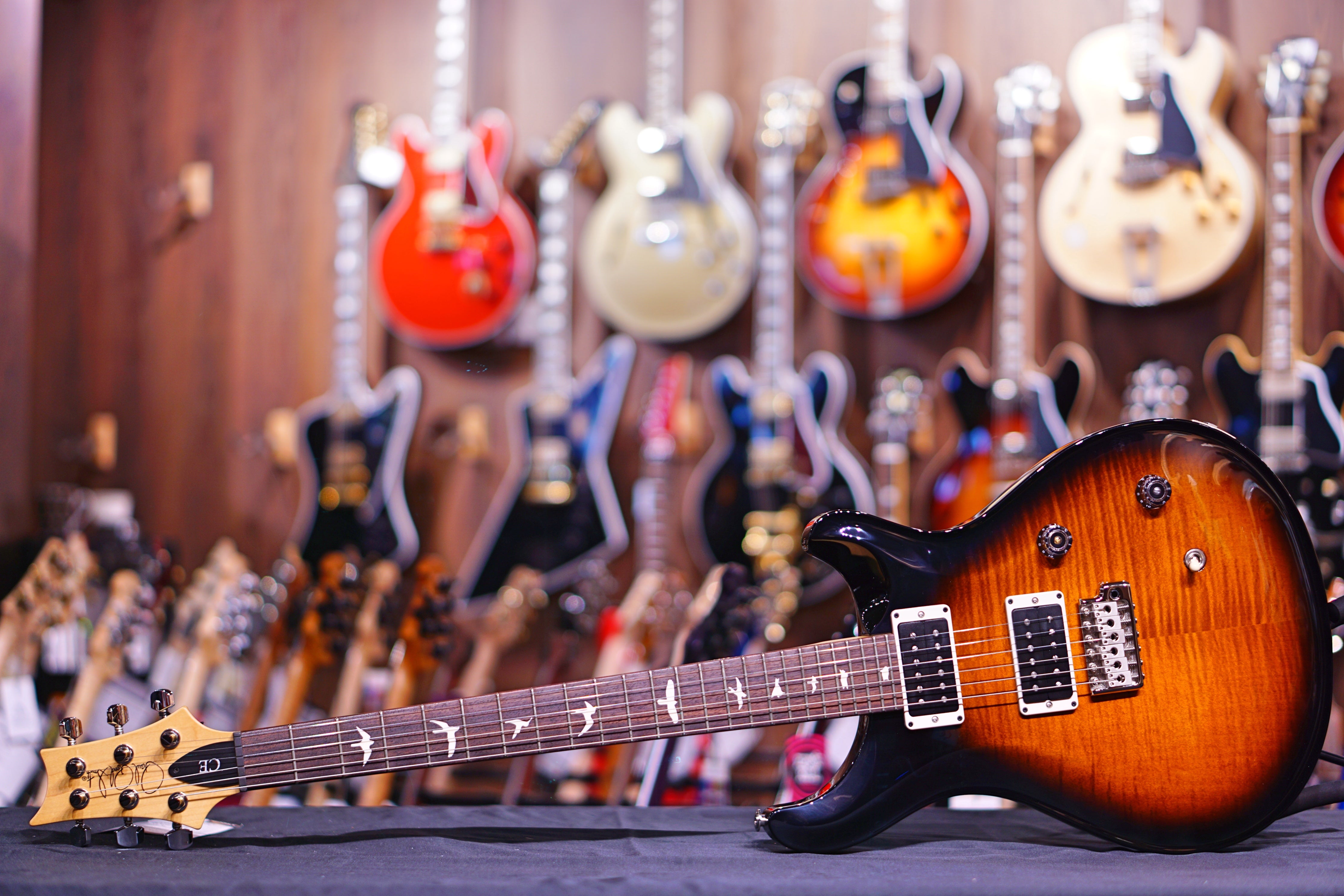 PRS CE24 Amber Smokewrap Burst 190279115 - HIENDGUITAR PRS GUITAR