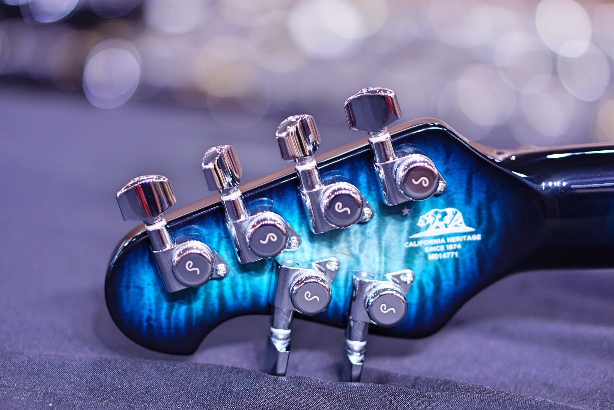 Ernie Ball Music Man John Petrucci Majesty Electric Guitar - Hydrospace with Ebony Fingerboard M014771 - HIENDGUITAR Musicman GUITAR