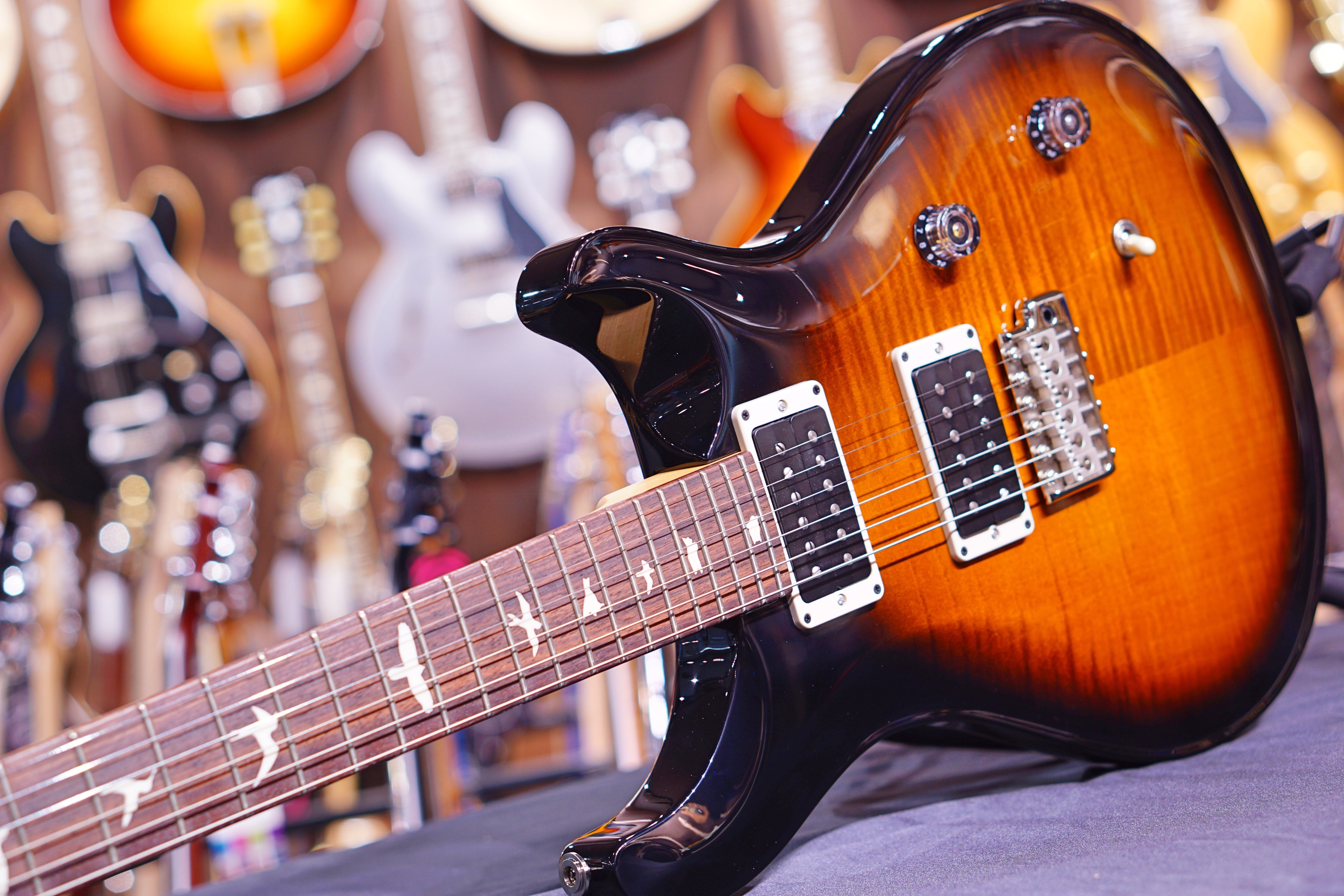 PRS CE24 Amber Smokewrap Burst 190279115 - HIENDGUITAR PRS GUITAR