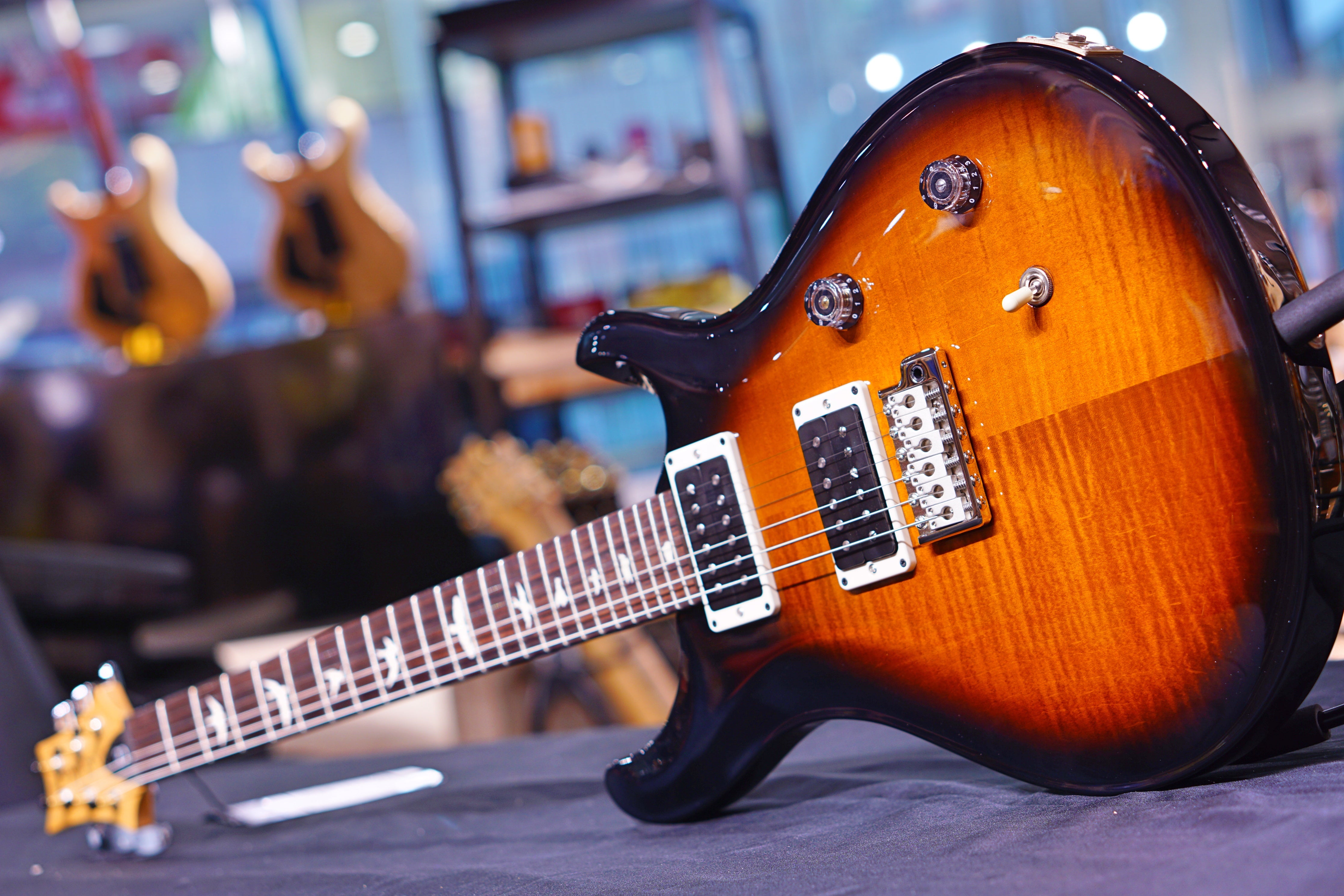 PRS CE24 Amber Smokewrap Burst 190279115 - HIENDGUITAR PRS GUITAR