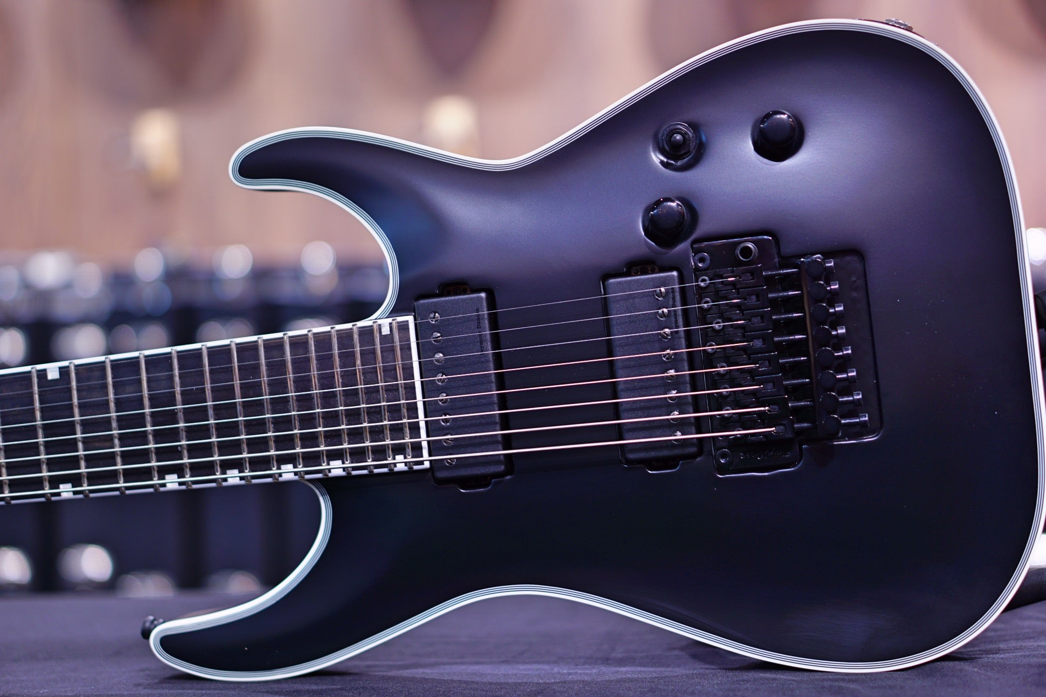 ESP Edwards E-HR8-FR black ED2210639 - HIENDGUITAR EDWARDS GUITAR