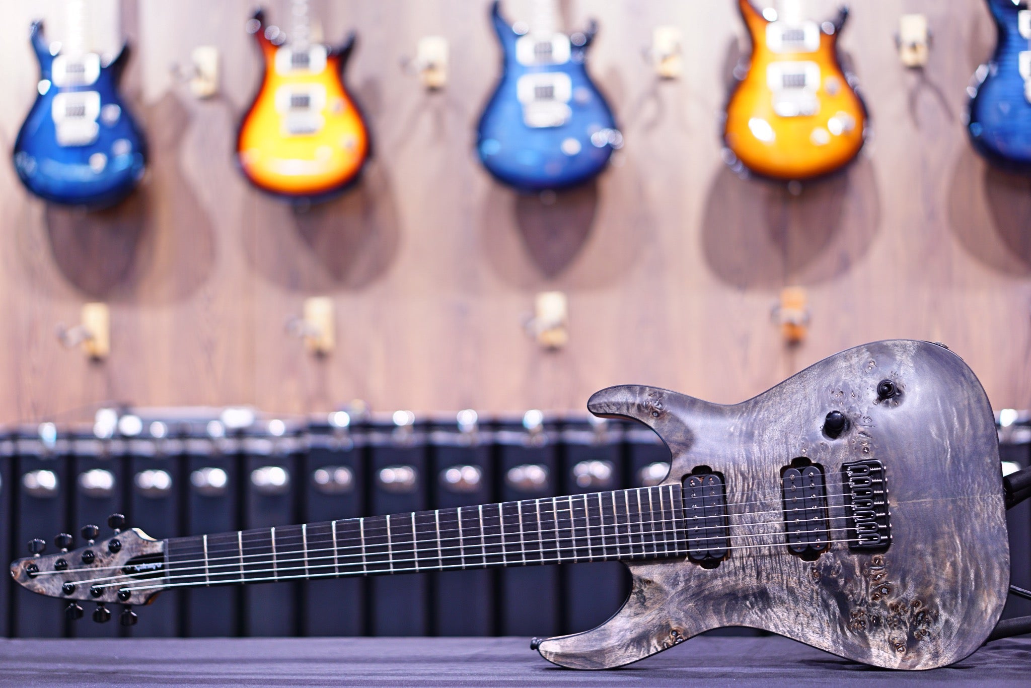 ESP Edwards E-HR7-FX/BM ash black ED6780224 - HIENDGUITAR EDWARDS GUITAR