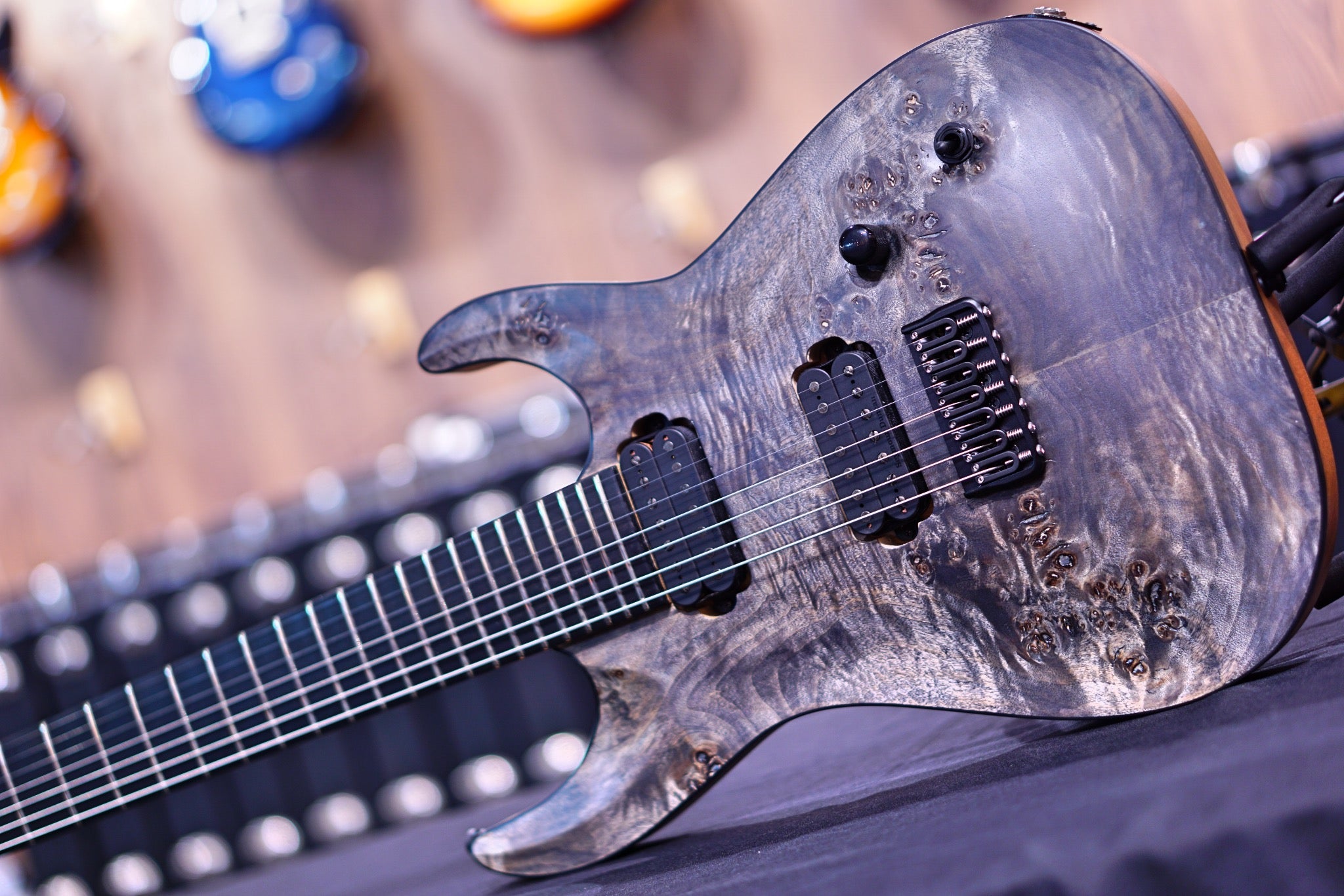 ESP Edwards E-HR7-FX/BM ash black ED6780224 - HIENDGUITAR EDWARDS GUITAR