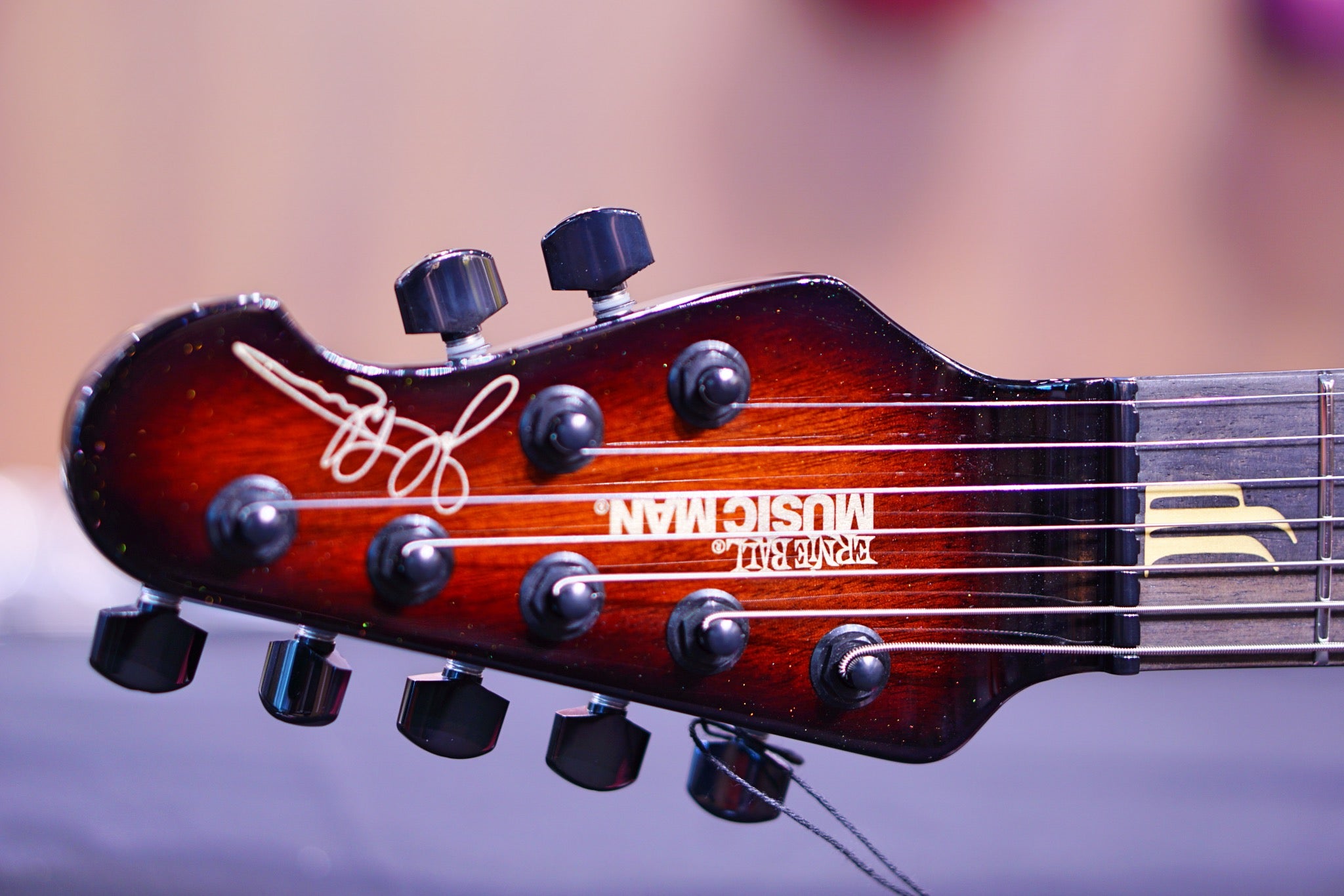 Ernie Ball Music Man JP7 20th Anniversary Honey Butter Burst John Petrucci F96564 - HIENDGUITAR Musicman GUITAR