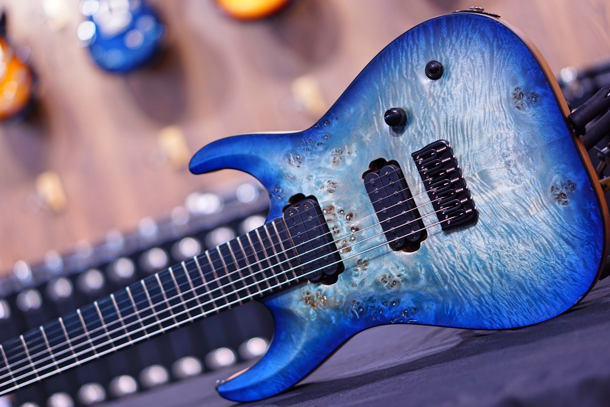 ESP Edwards E-HR7-FX/BM Aqua burst ED7170224 - HIENDGUITAR EDWARDS GUITAR