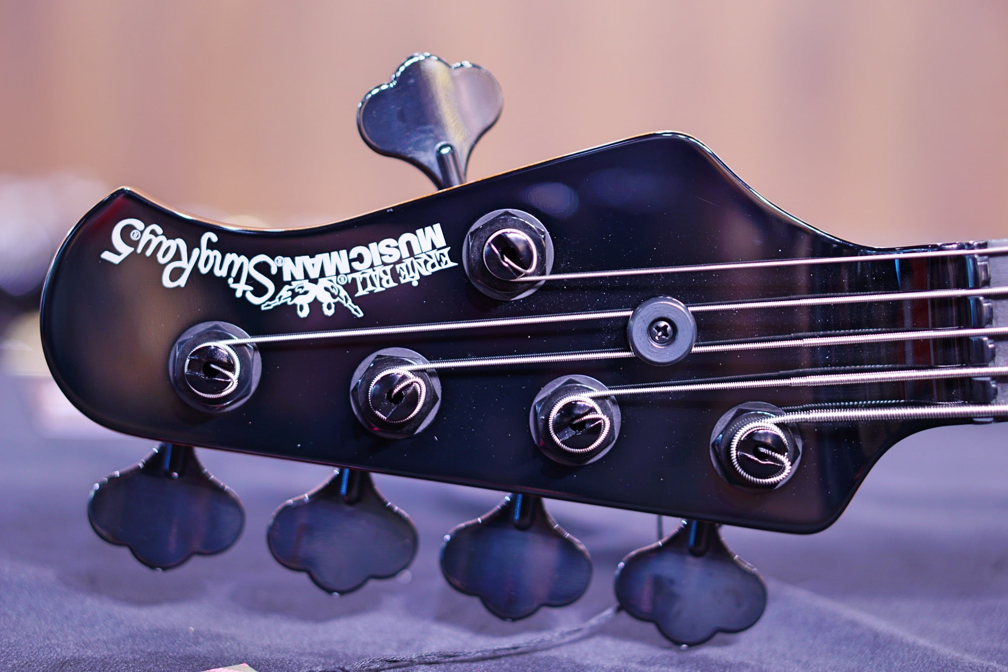 Ernie Ball Music Man StingRay Special 5 H Bass Guitar - Smoked Chrome with Ebony Fingerboard F97540 - HIENDGUITAR Musicman bass