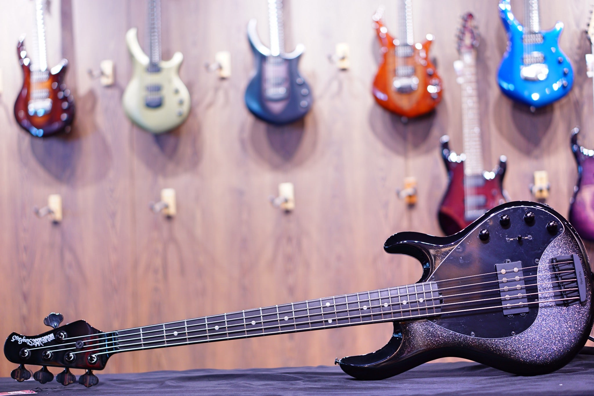 Ernie Ball Music Man StingRay Special 5 H Bass Guitar - Smoked Chrome with Ebony Fingerboard F97540 - HIENDGUITAR Musicman bass