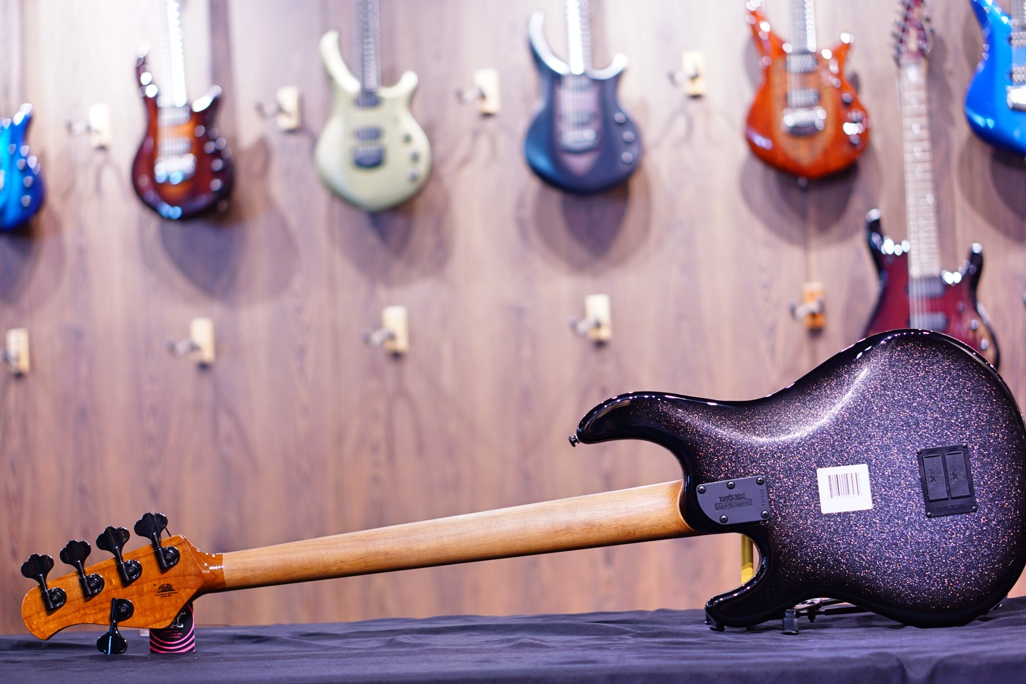 Ernie Ball Music Man StingRay Special 5 H Bass Guitar - Smoked Chrome with Ebony Fingerboard F97540 - HIENDGUITAR Musicman bass