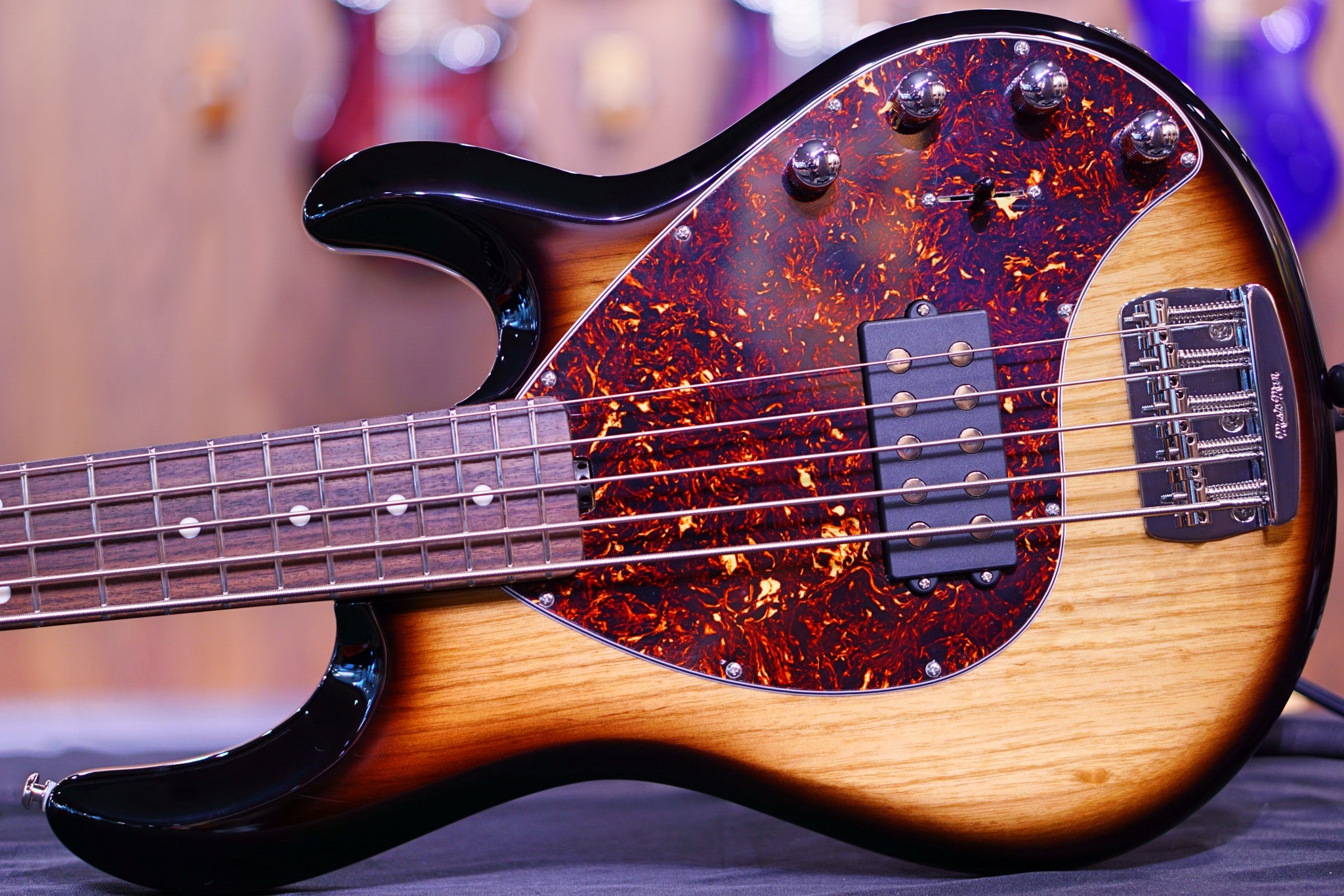 Ernie Ball Music Man StingRay Special 5 H Bass Guitar - Burnt Ends with Rosewood Fingerboard F95728 - HIENDGUITAR Musicman bass