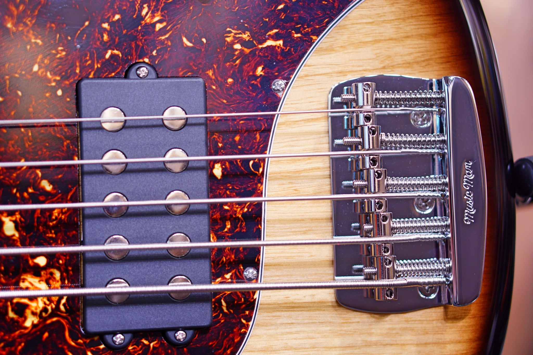 Ernie Ball Music Man StingRay Special 5 H Bass Guitar - Burnt Ends with Rosewood Fingerboard F95728 - HIENDGUITAR Musicman bass