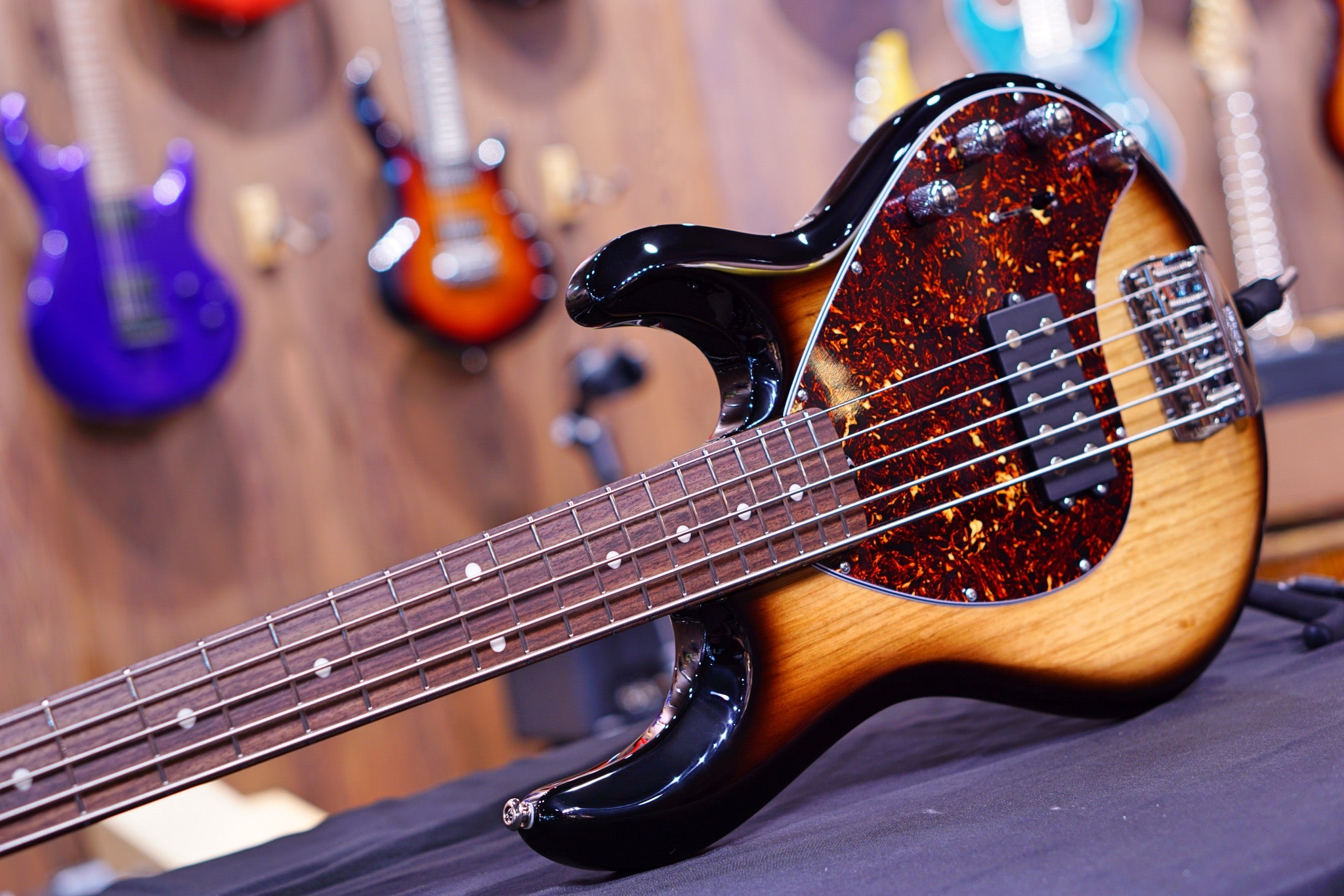 Ernie Ball Music Man StingRay Special 5 H Bass Guitar - Burnt Ends with Rosewood Fingerboard F95728 - HIENDGUITAR Musicman bass