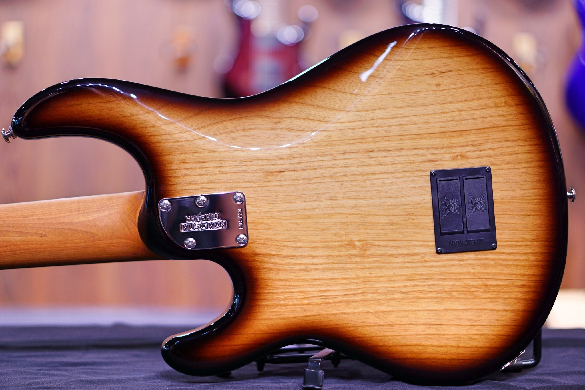 Ernie Ball Music Man StingRay Special 5 H Bass Guitar - Burnt Ends with Rosewood Fingerboard F95728 - HIENDGUITAR Musicman bass