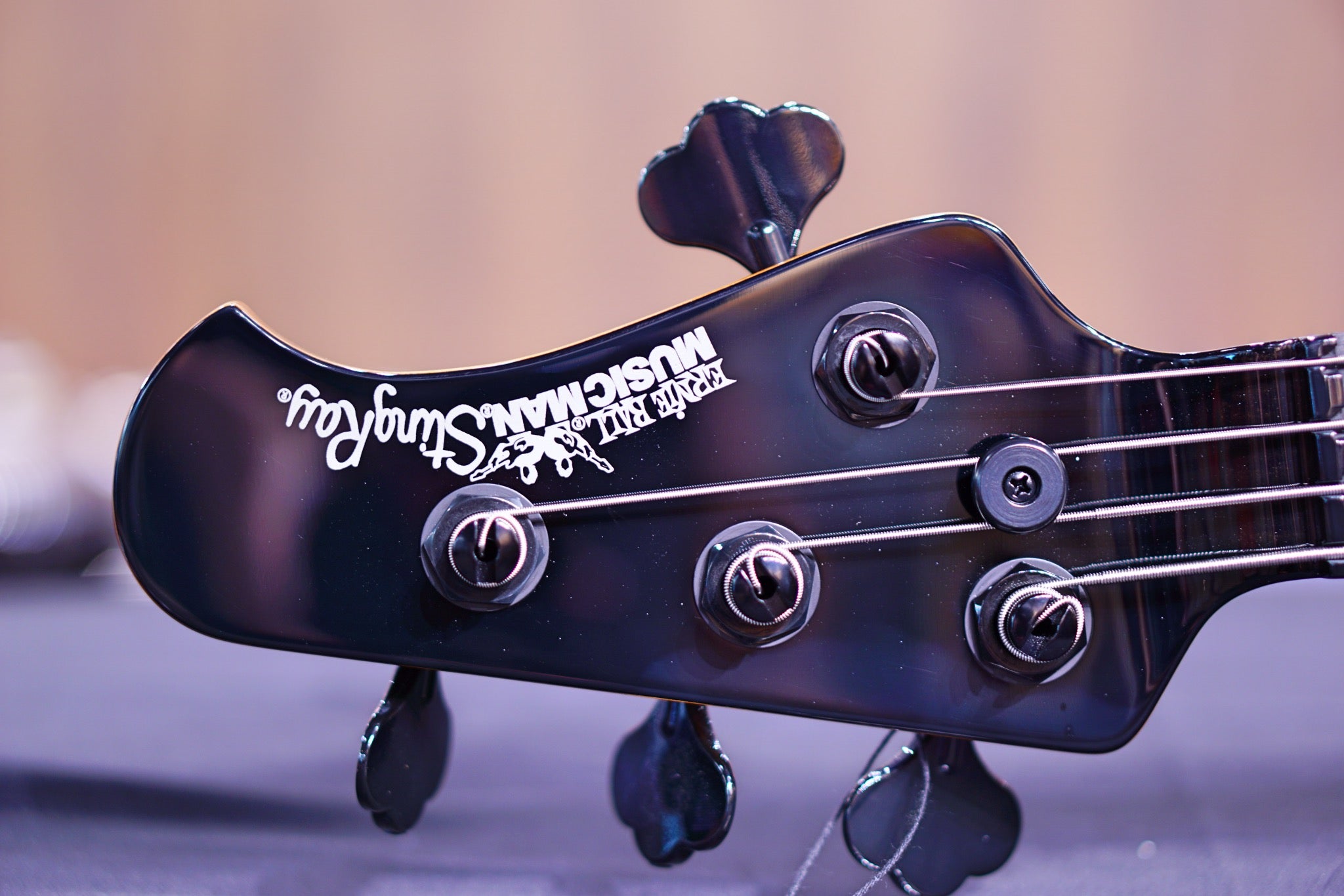 Ernie Ball Music Man StingRay Special 4 HH Bass Guitar - Smoked Chrome with Ebony Fingerboard F95176 - HIENDGUITAR Musicman bass