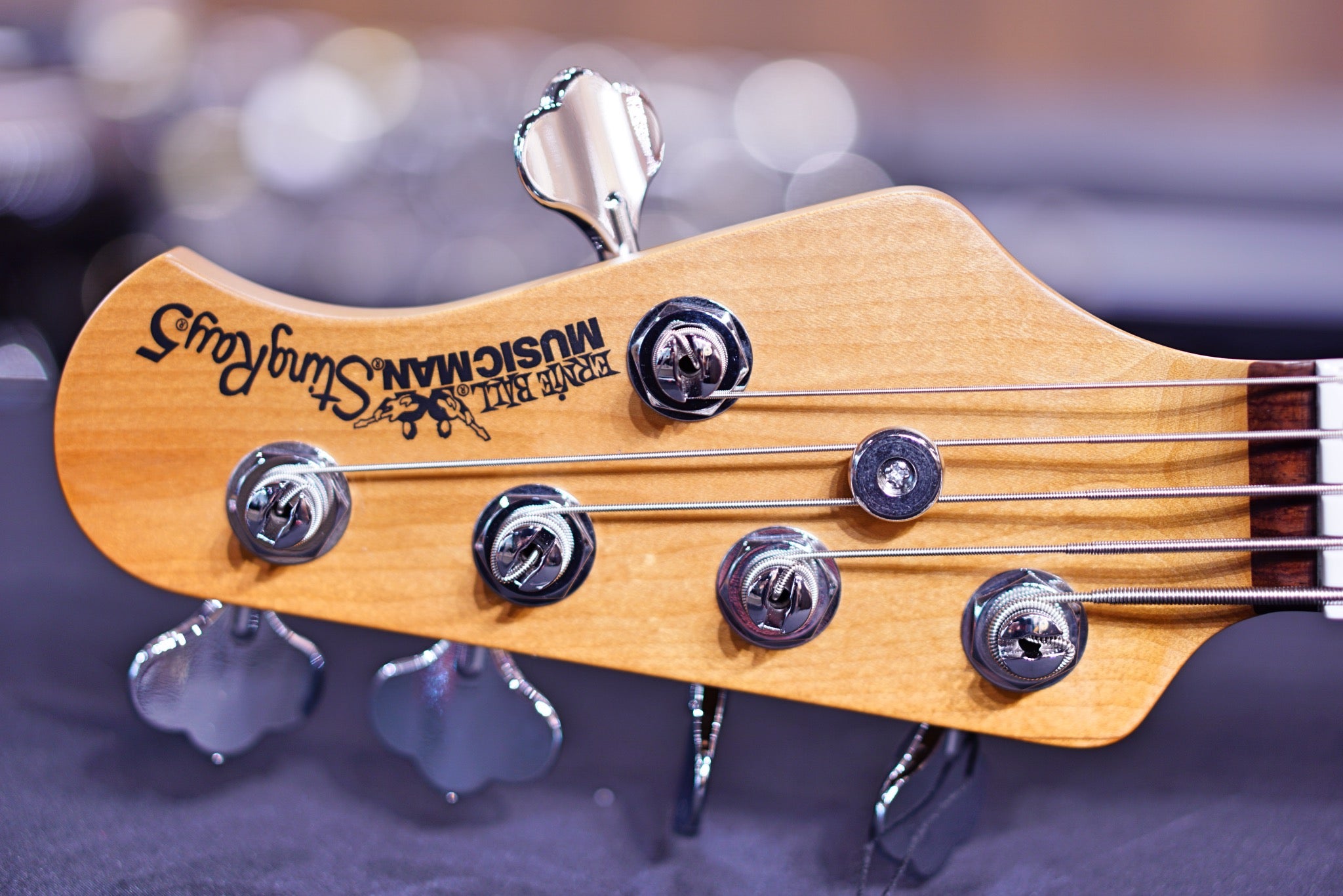 Ernie Ball Music Man StingRay Special 5 HH Bass Guitar - Burnt Ends with Rosewood Fingerboard F95676 - HIENDGUITAR Musicman bass