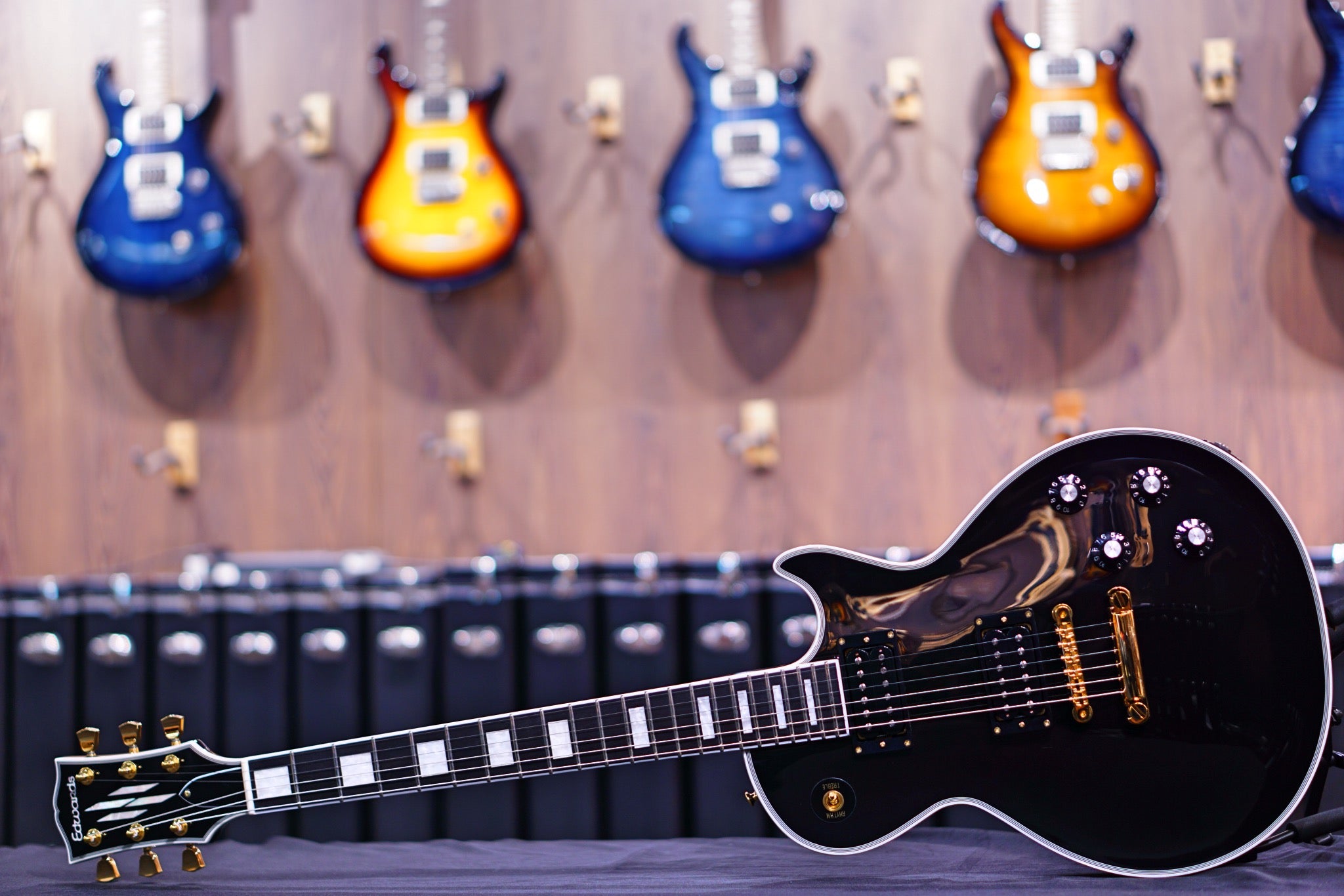 ESP Edwards E-LPC black beauty ED9600224 - HIENDGUITAR EDWARDS GUITAR